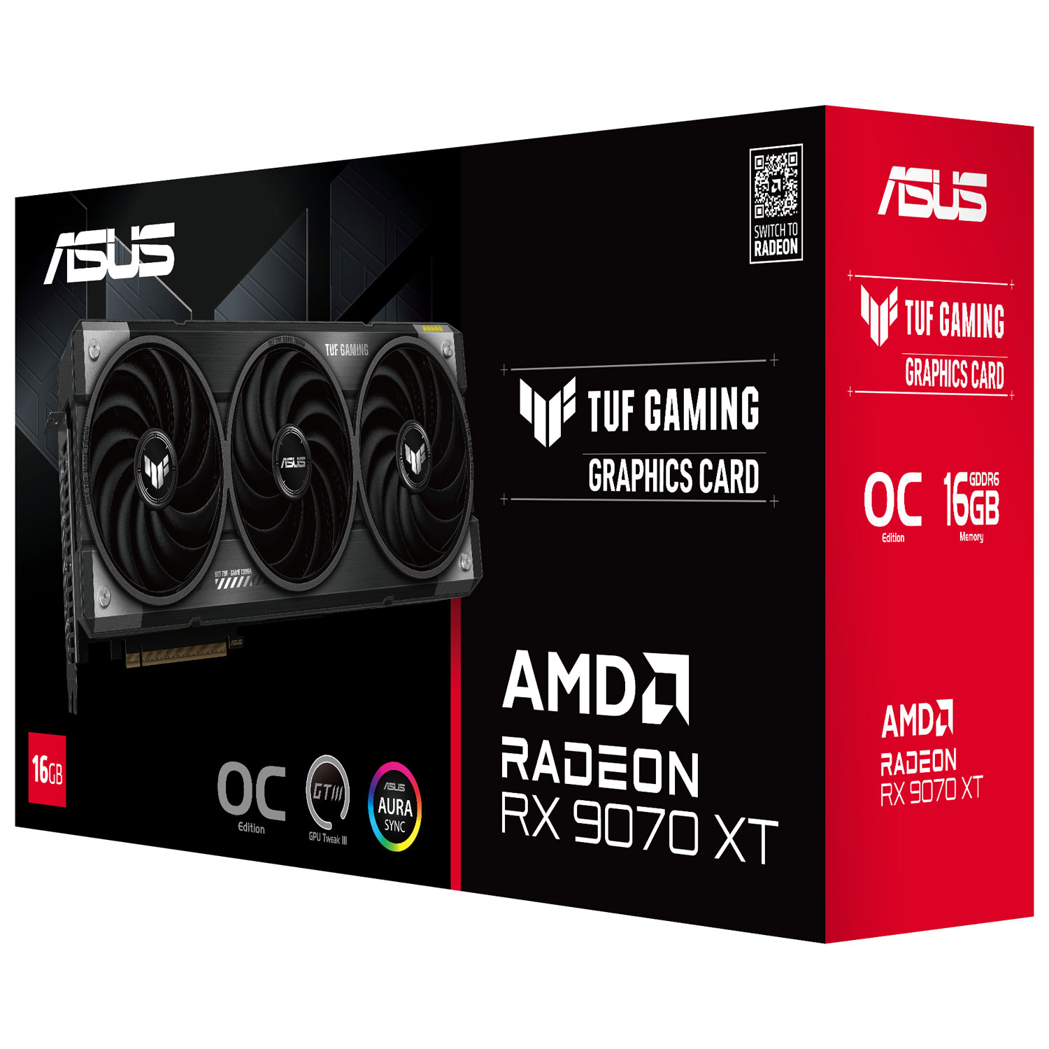 ASUS TUF Gaming Radeon RX 9070 XT OC 16GB GDDR6 Video Card