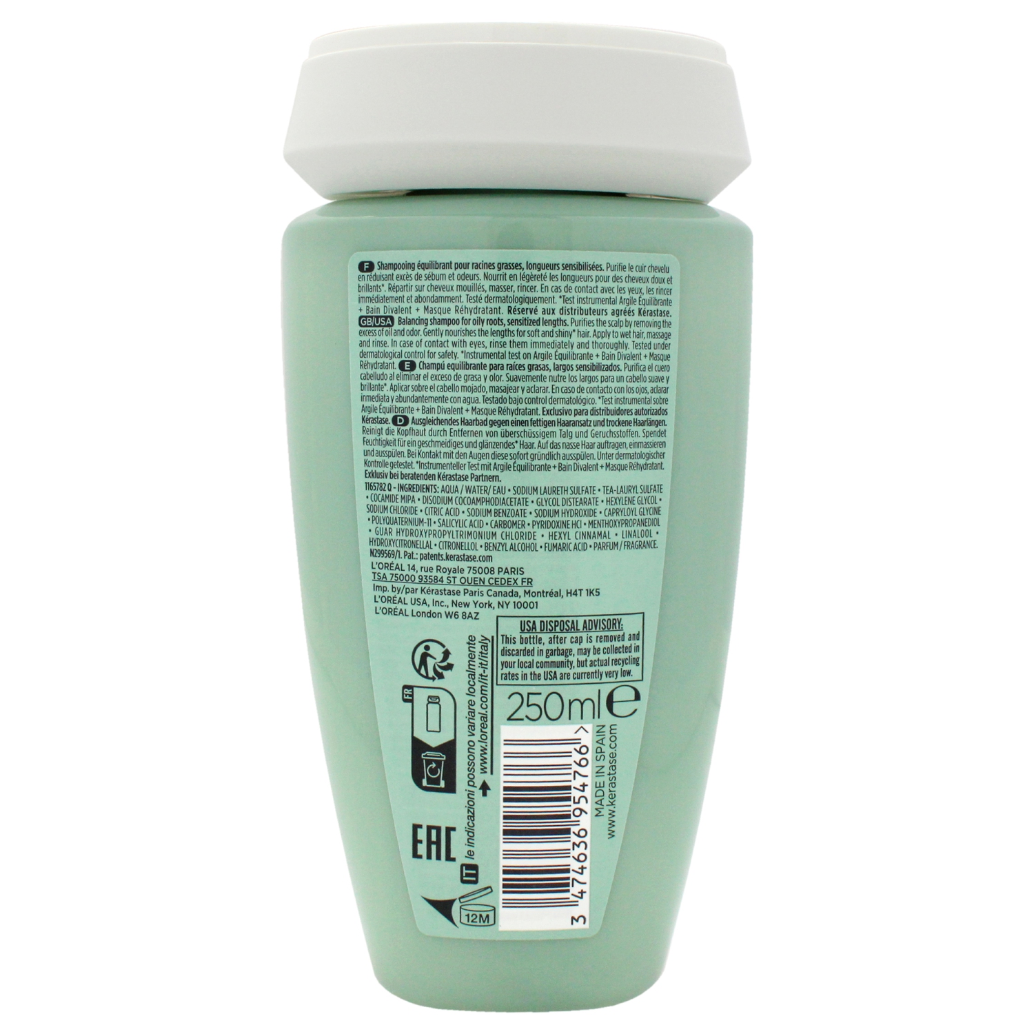 Shampooing divalent à l'aine Spécifique par Kerastase pour Unisexe - 8,5&nbsp;oz Shampoing