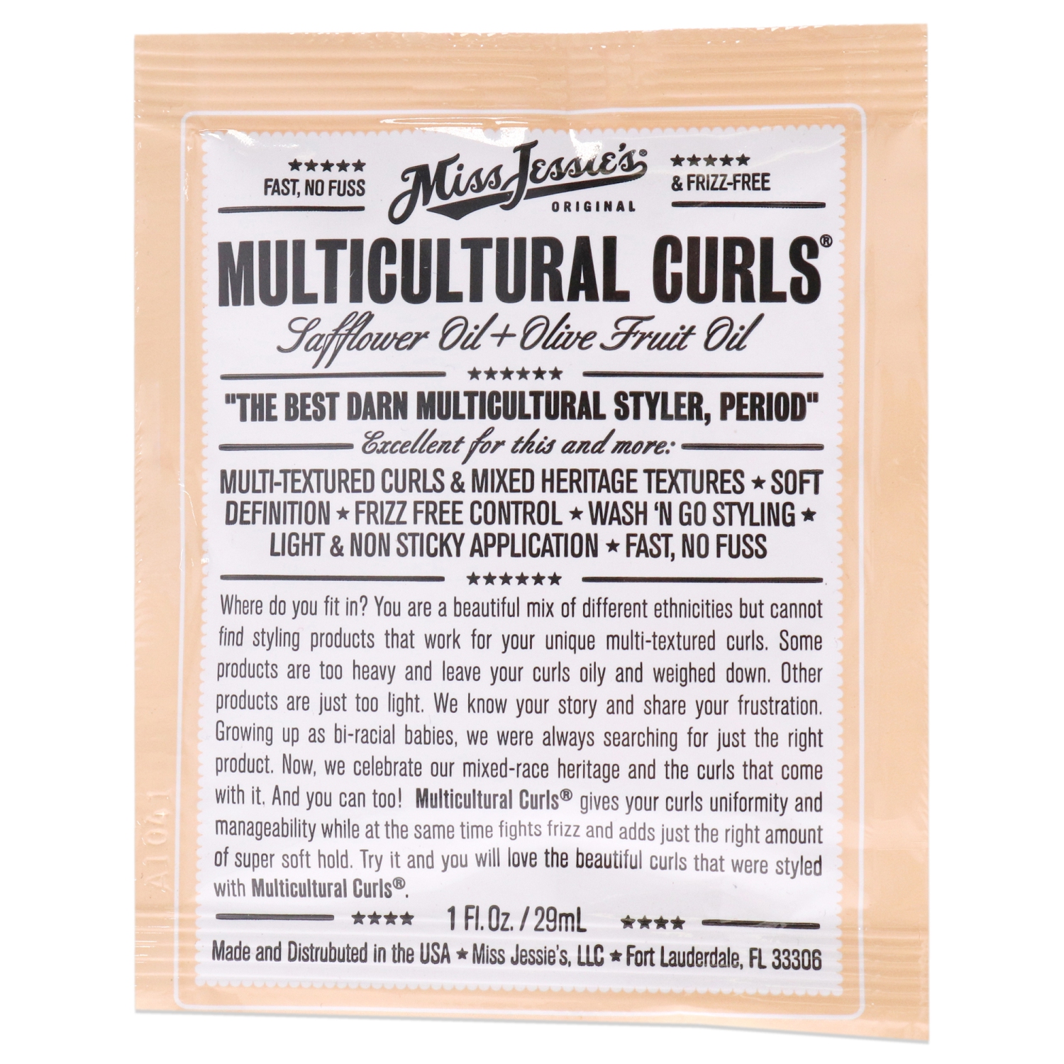 Multi Cultural Curls by Miss Jessies for Unisex - 1 oz Cream