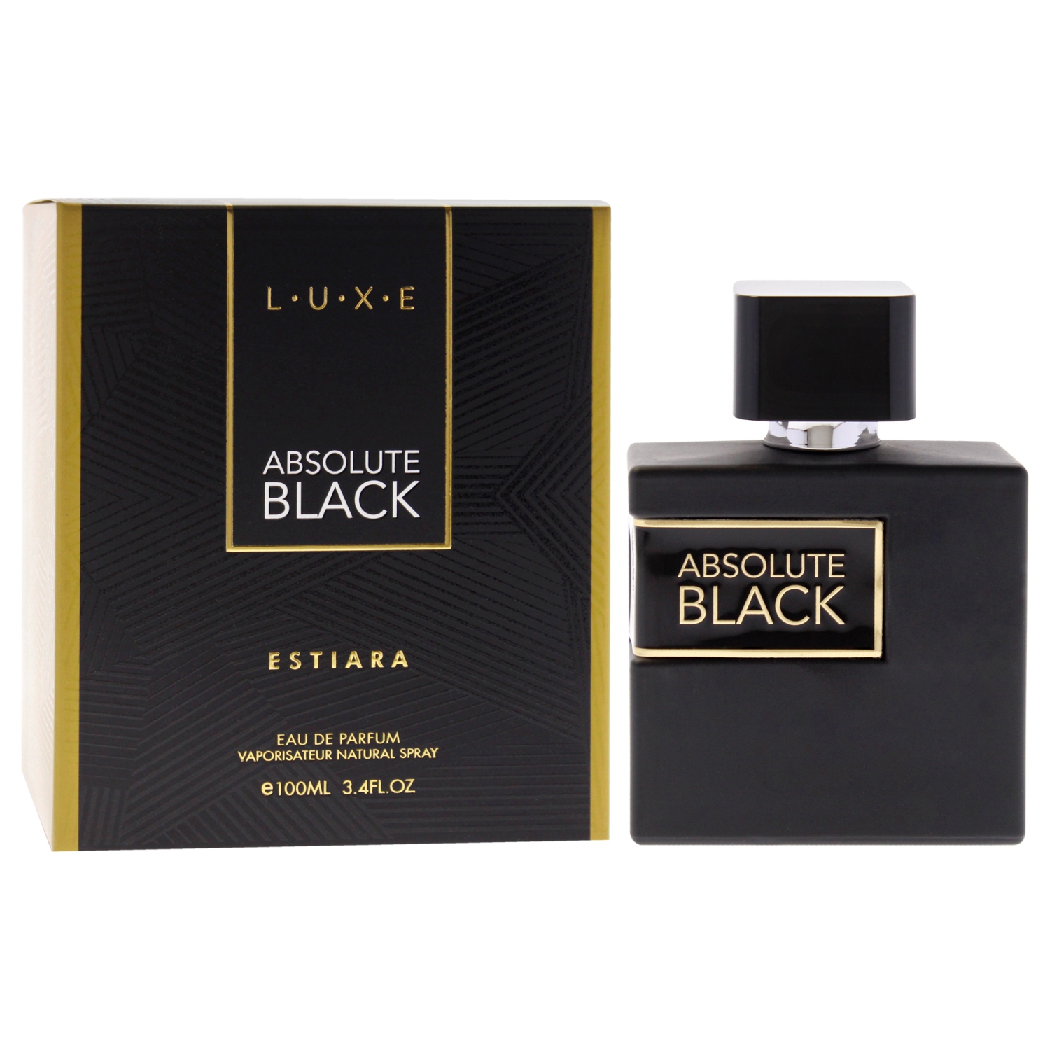 Luxe Absolute Black by Estiara for Men - 3.4 oz EDP Spray