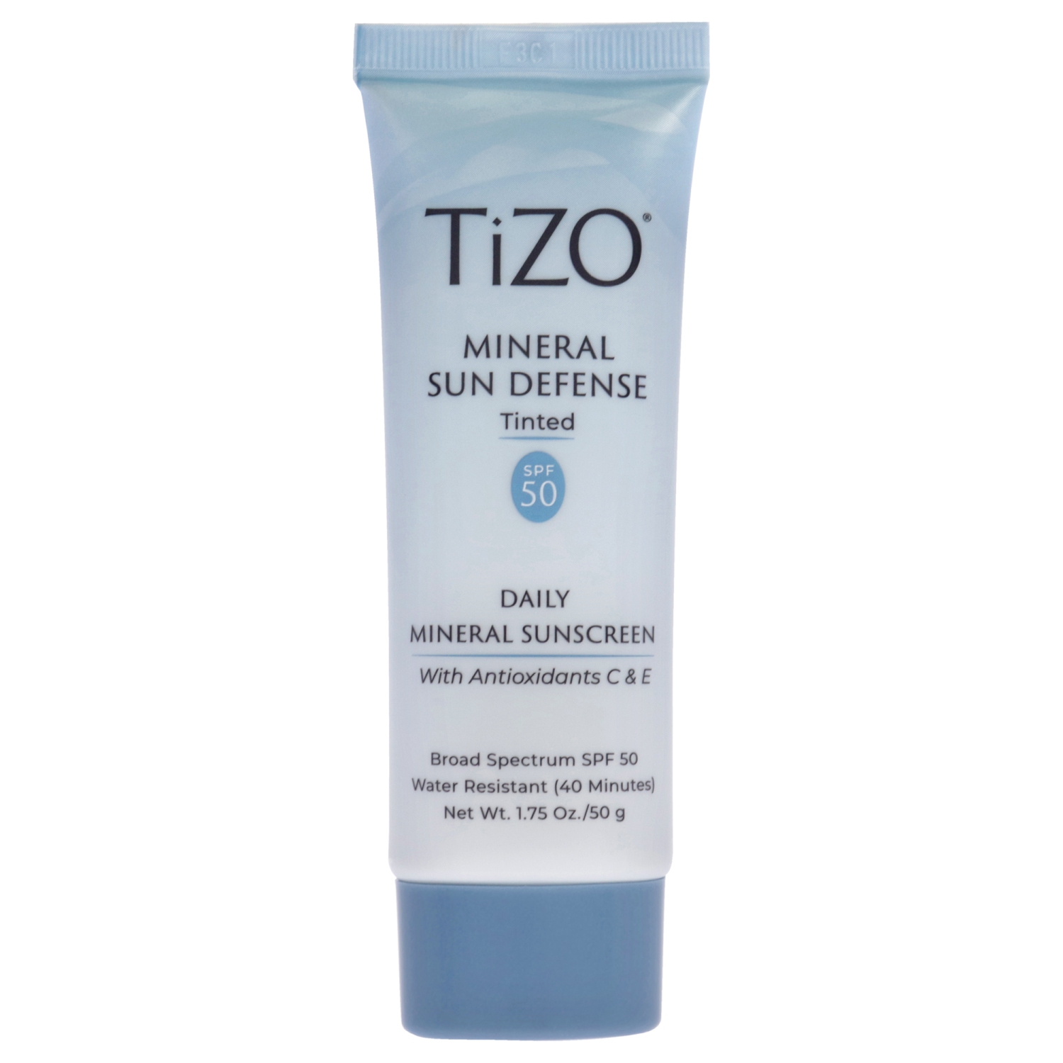 Mineral Sun Defense teinté FPS 50 par Tizo pour Femme - Écran solaire 1,75&nbsp;oz