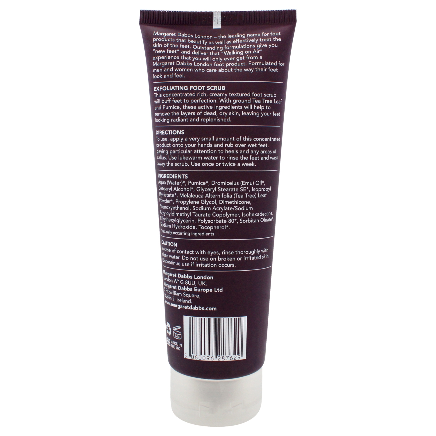 Exfoliating Foot Scrub by Margaret Dabbs for Unisex - 3.38 oz Exfoliator