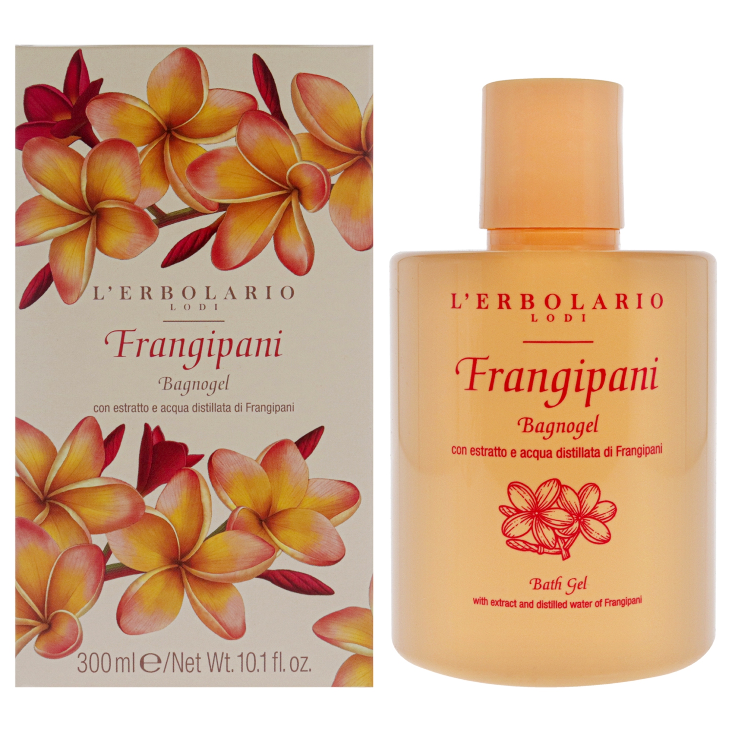 Bath Gel - Frangipani by LErbolario for Women - 10.1 oz Shower Gel