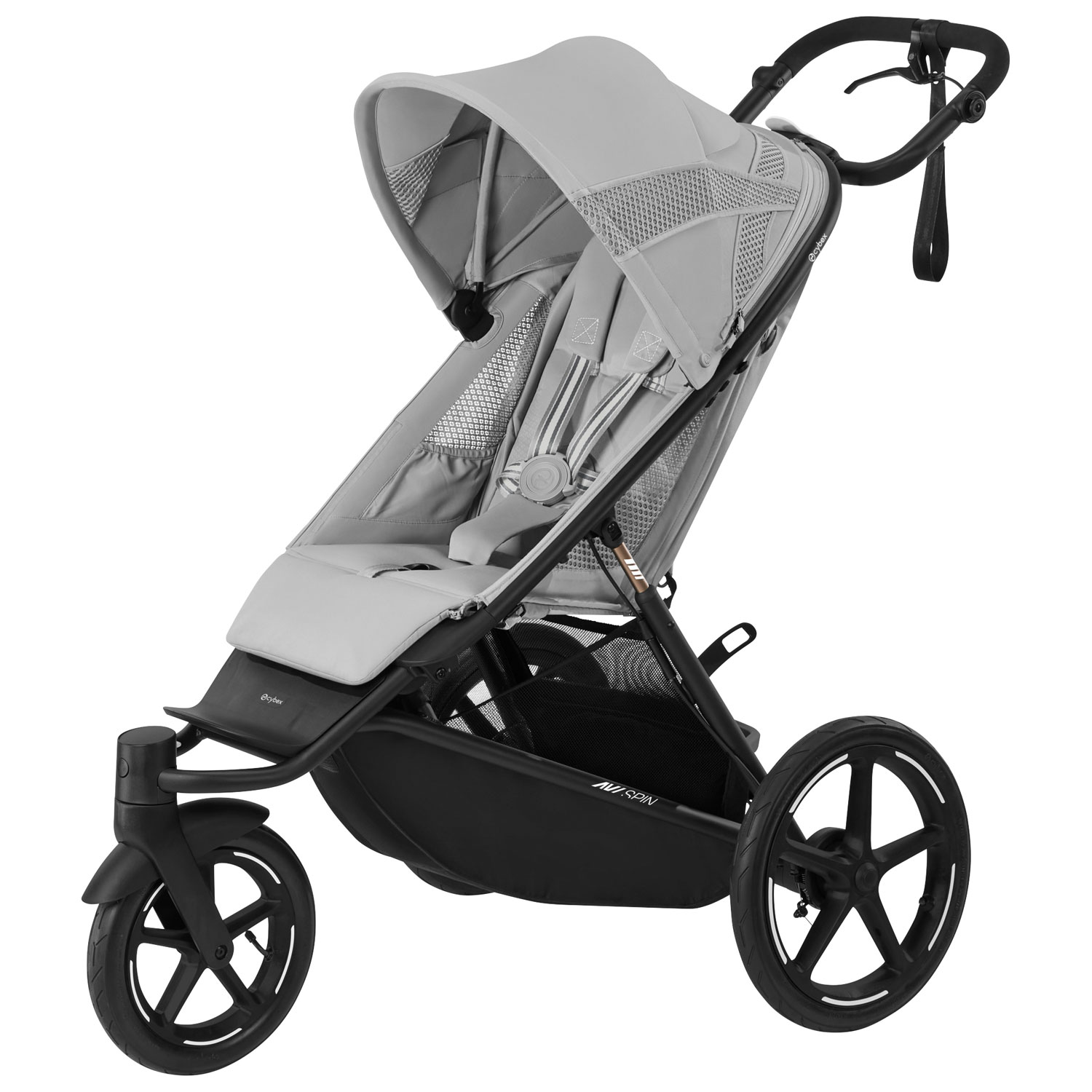 Poussette de jogging AVI Spin de Cybex - Gris brume