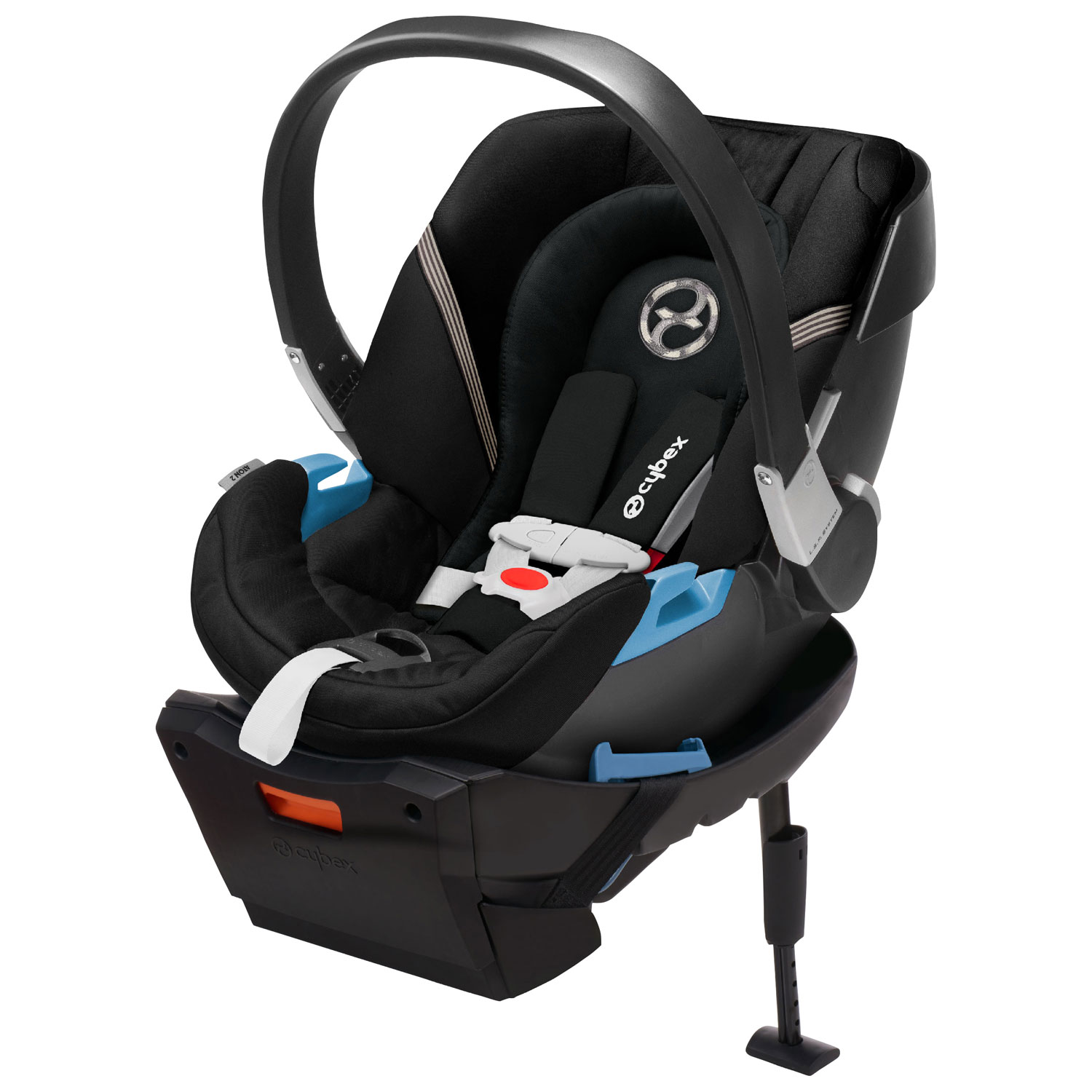 Cybex EOS Stroller + Aton 2 Infant Car Seat - Moon Black/Silver Frame