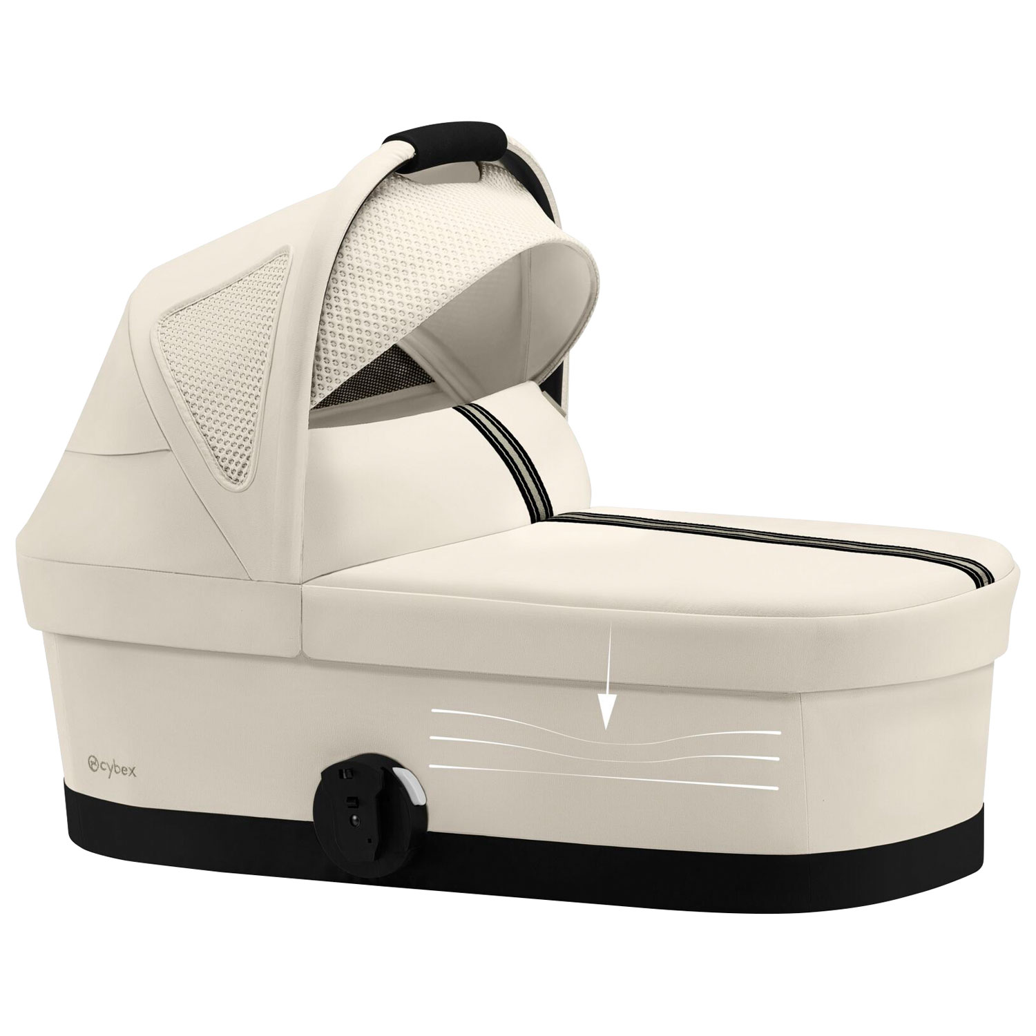 Lit de bébé Cot S pour Avi Spin de Cybex - Beige coquillage