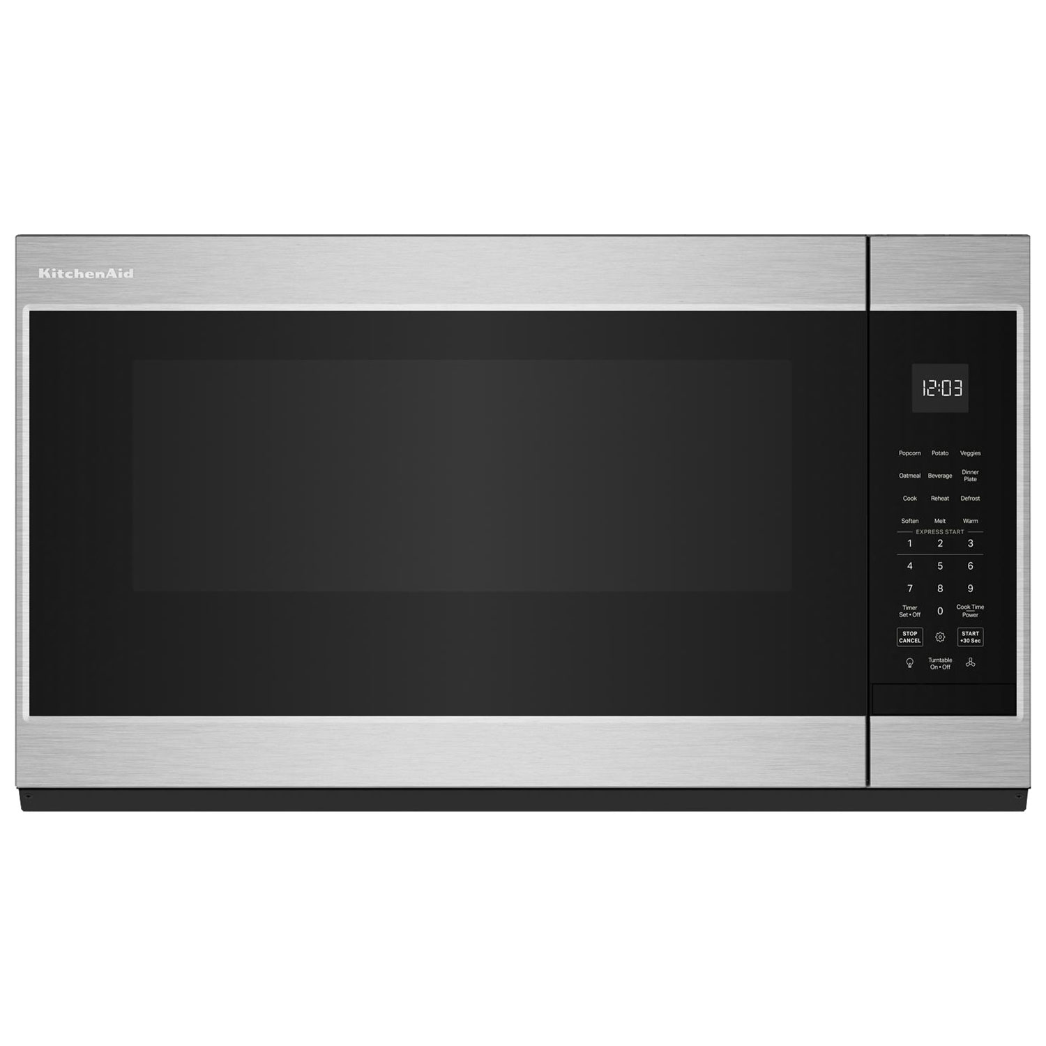 Four à micro-ondes à hotte intégrée de KitchenAid - 1,9 pi³ - Acier inoxydable PrintShield