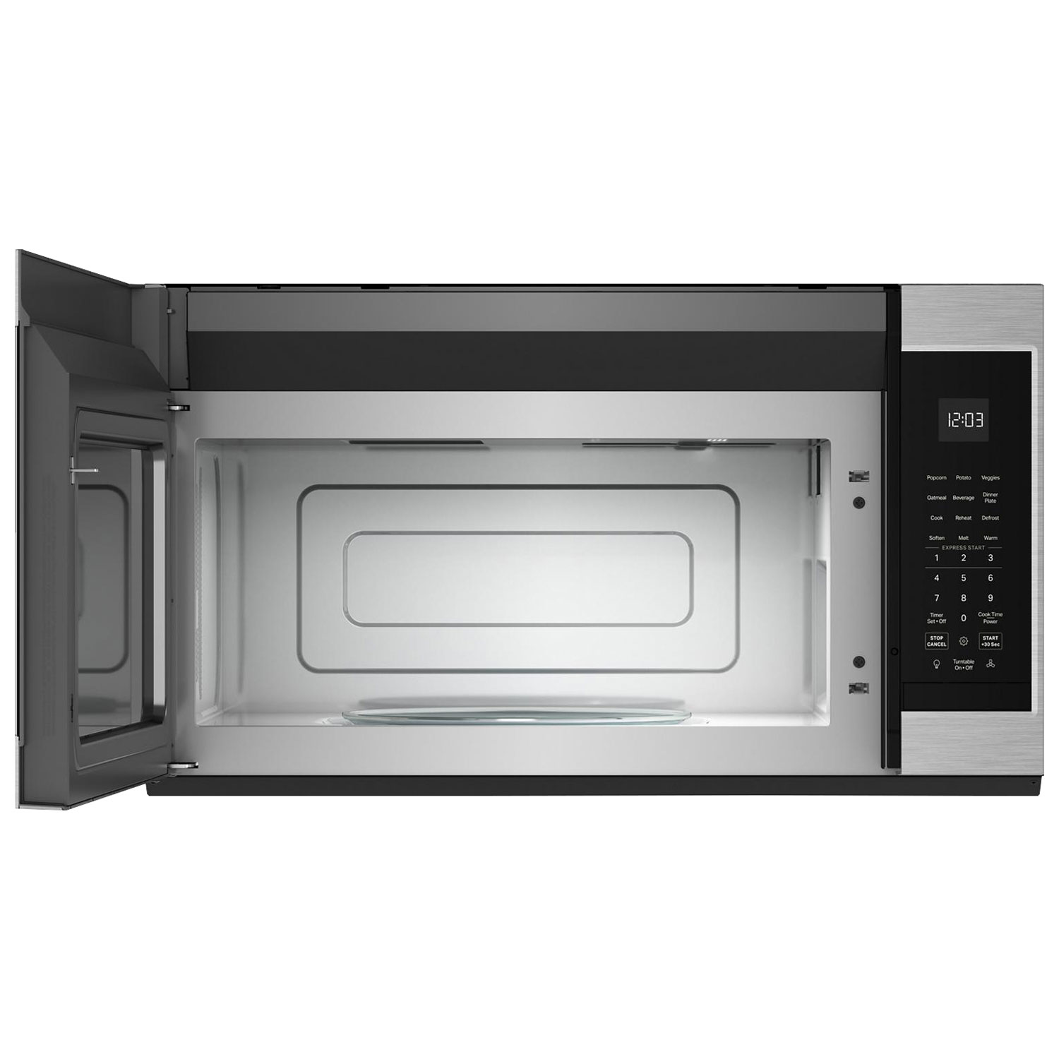 Four à micro-ondes à hotte intégrée de KitchenAid - 1,9 pi³ - Acier inoxydable PrintShield