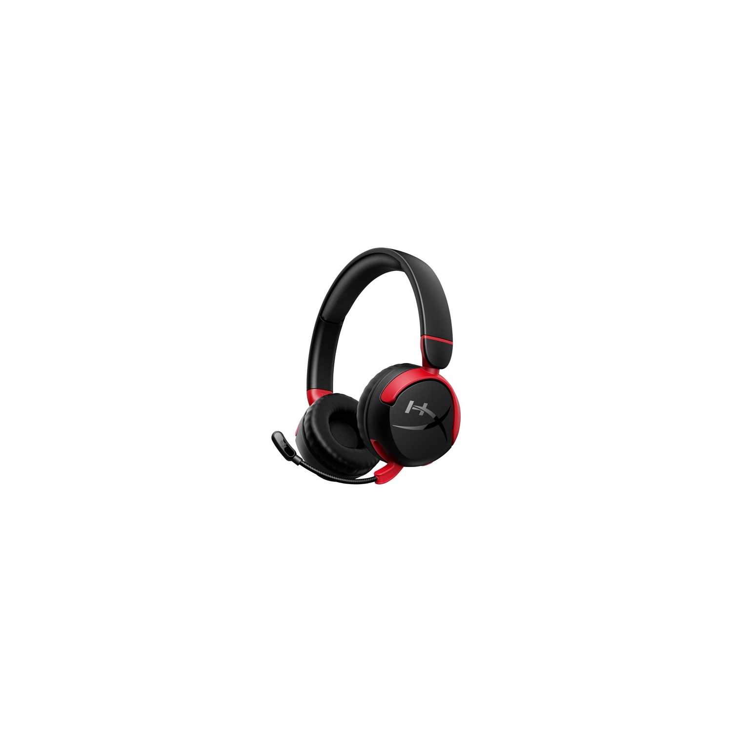 Casque d'écoute 100 % sans fil à isolation sonore Cloud Mini de HyperX - Blanc/Rouge - Remis à neuf