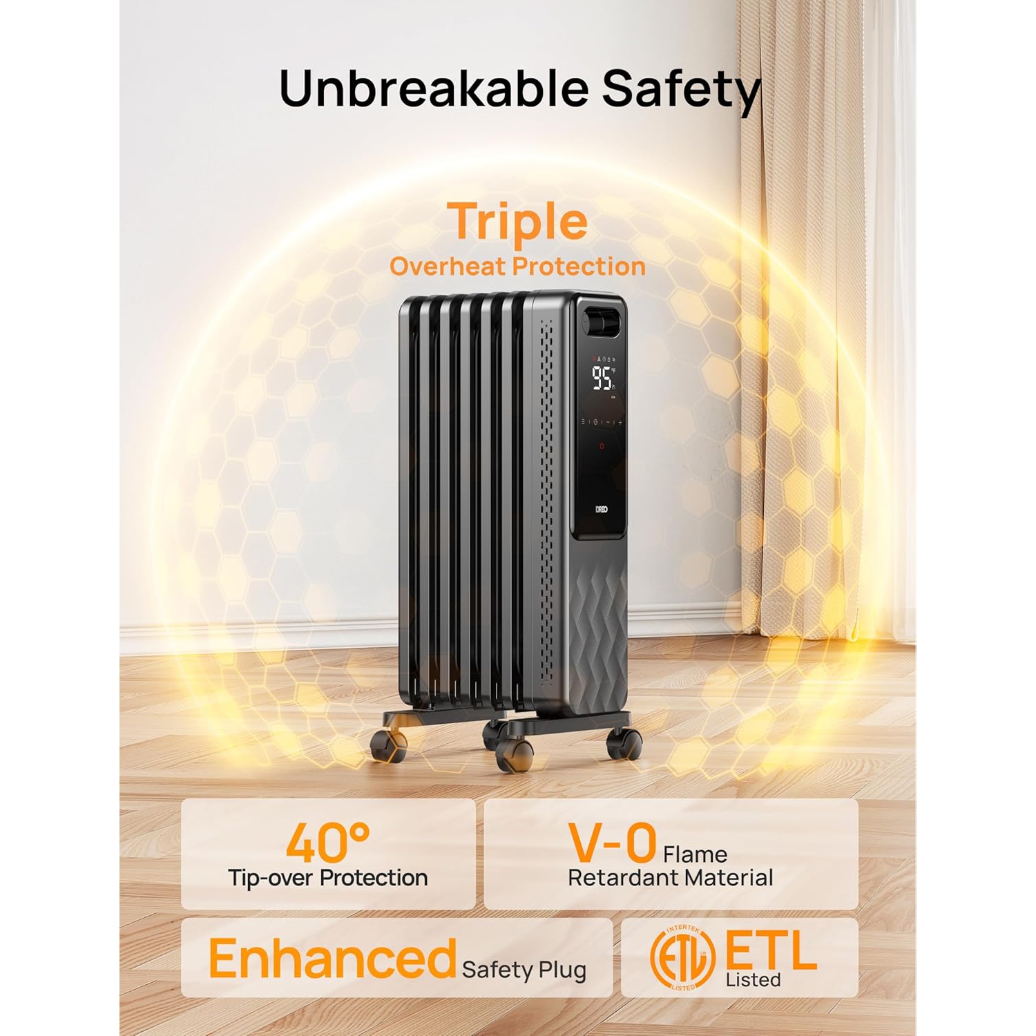 Radiateur Dreo, gris cosmique, version 2023