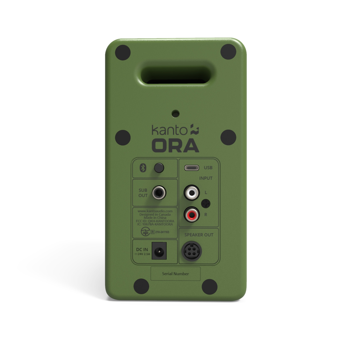 Kanto – Haut-parleurs de bureau amplifiés ORA 100 W avec Bluetooth et USB-C - Mousse, paire