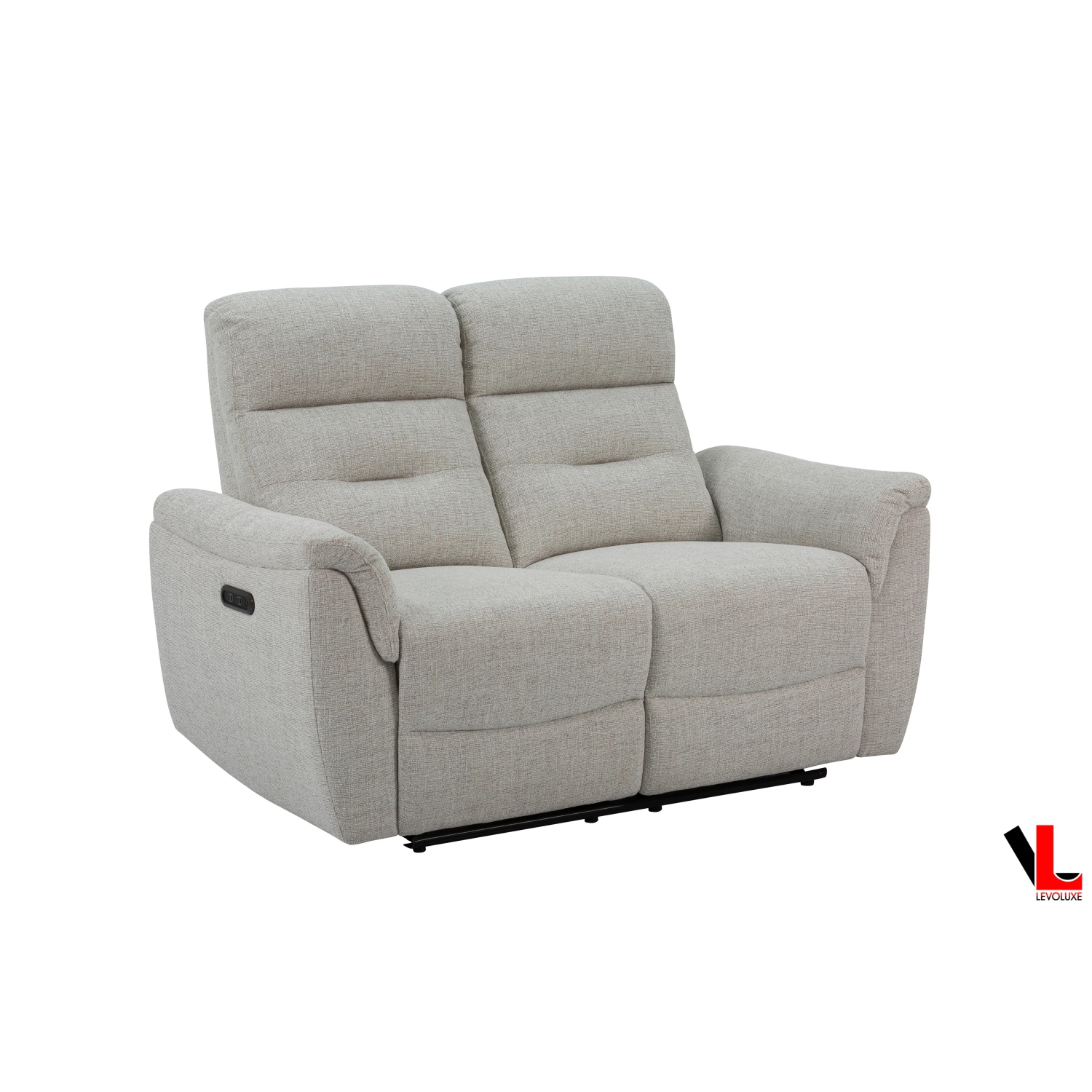 Levoluxe Cain 57" Power Reclining Loveseat in Weave Fabric