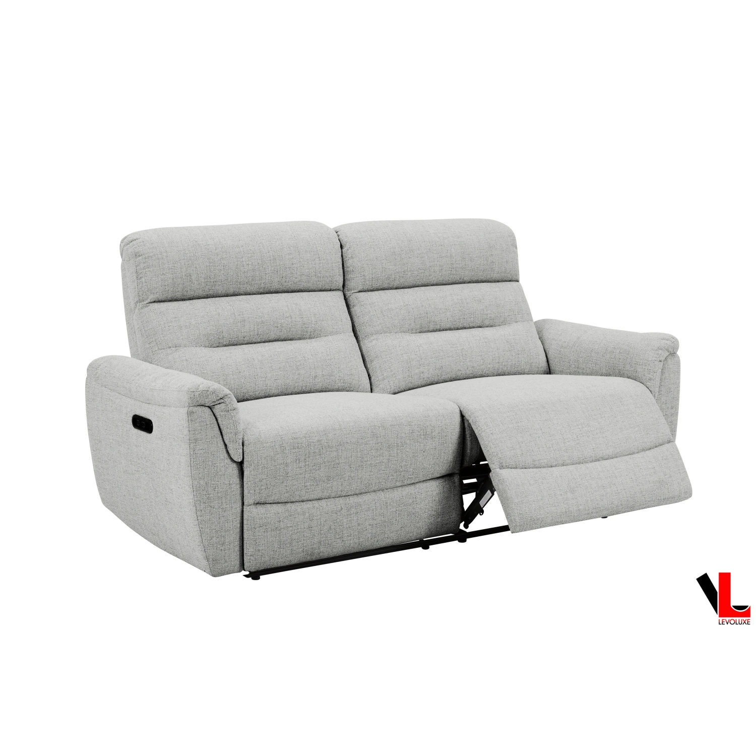 Sofa inclinable électrique de 76&nbsp;po Levoluxe Cain en tissu tissé