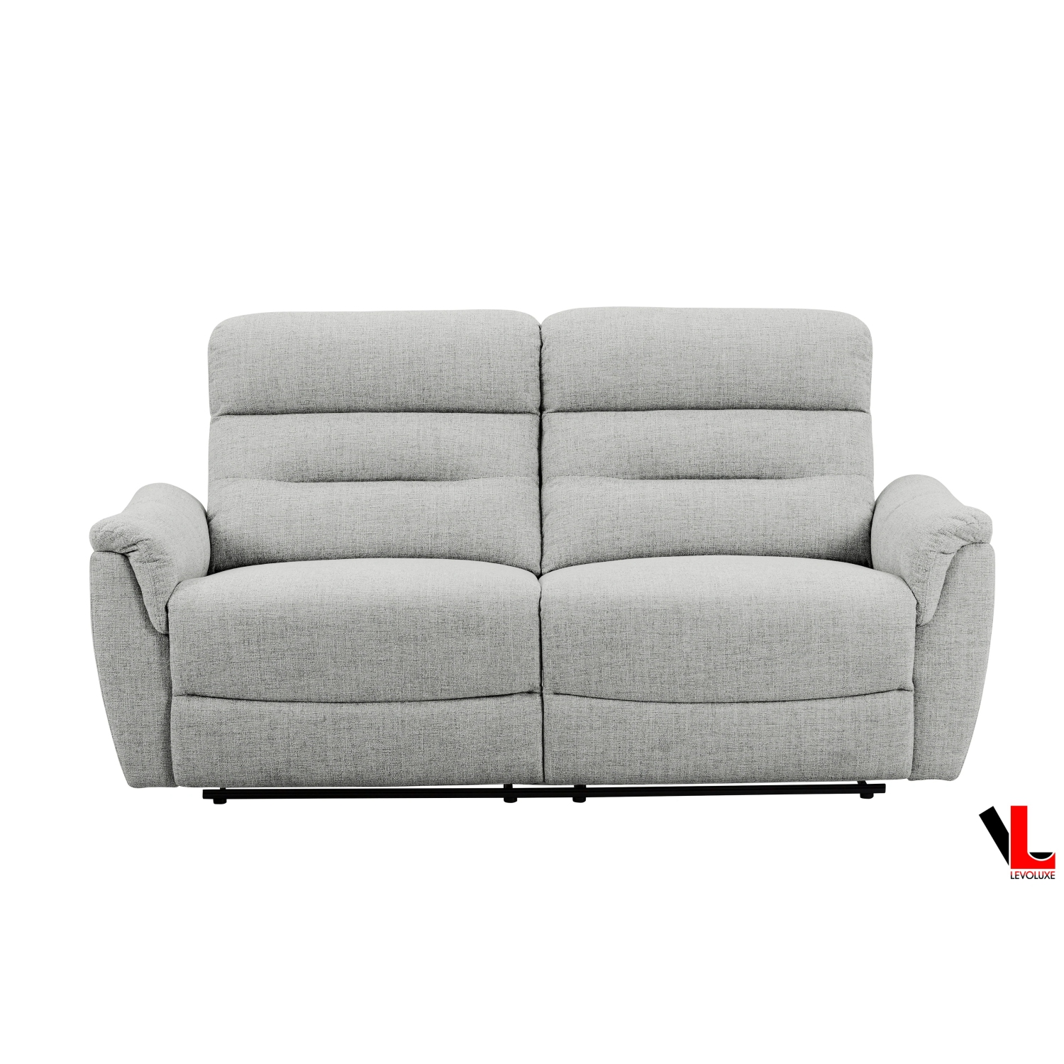 Mobilier inclinable électrique 2 pièces en tissu tissé Levoluxe Cain avec divan et causeuse