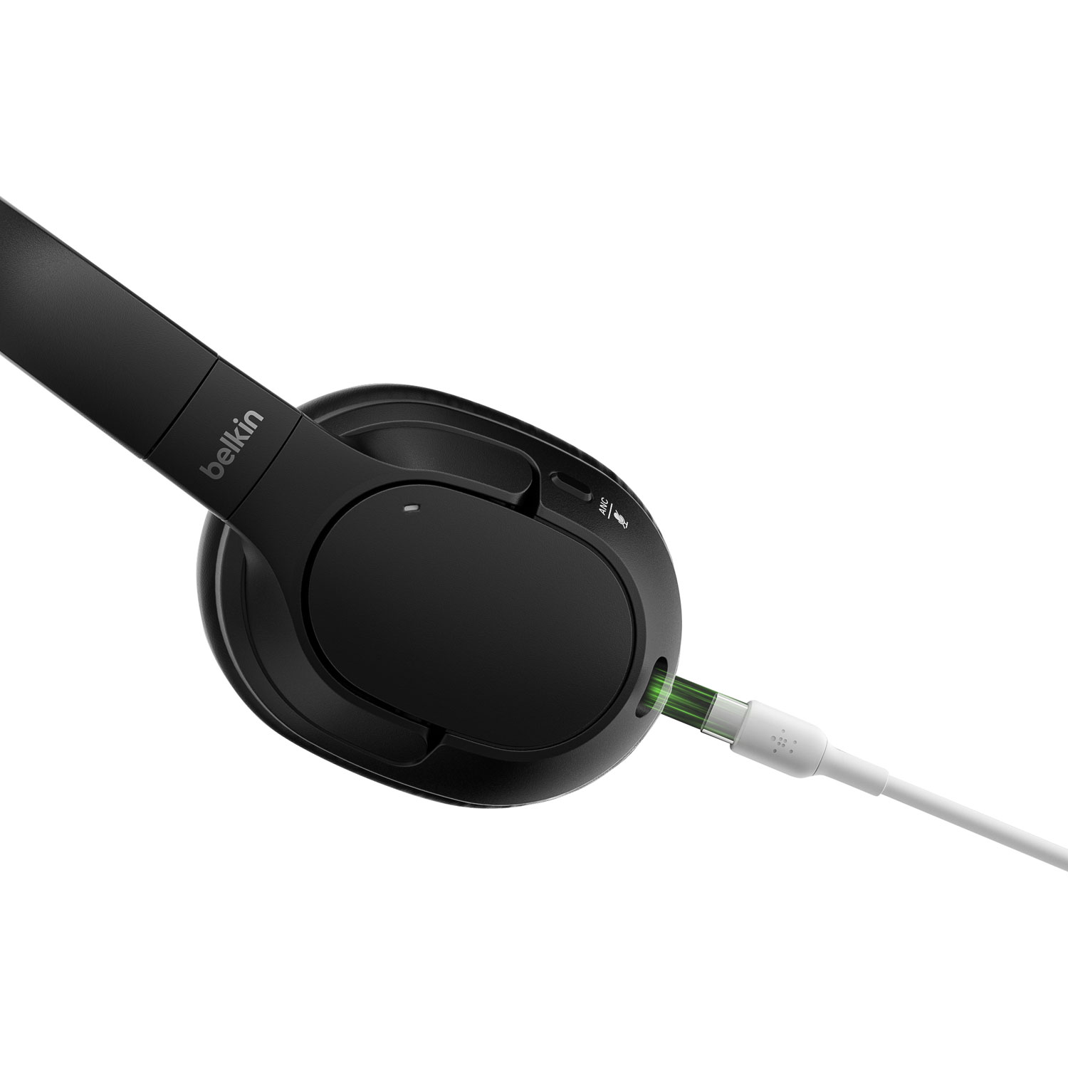 Casque d'écoute 100 % sans fil à suppression du bruit SoundForm Isolate de Belkin - Noir