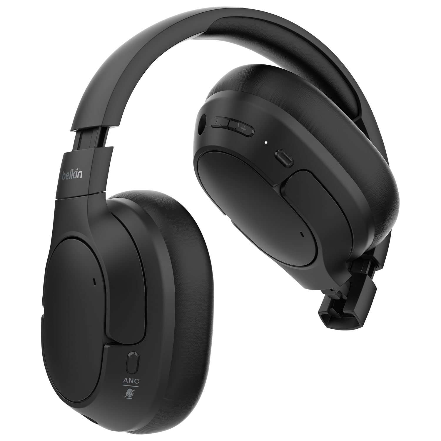 Casque d'écoute 100 % sans fil à suppression du bruit SoundForm Isolate de Belkin - Noir