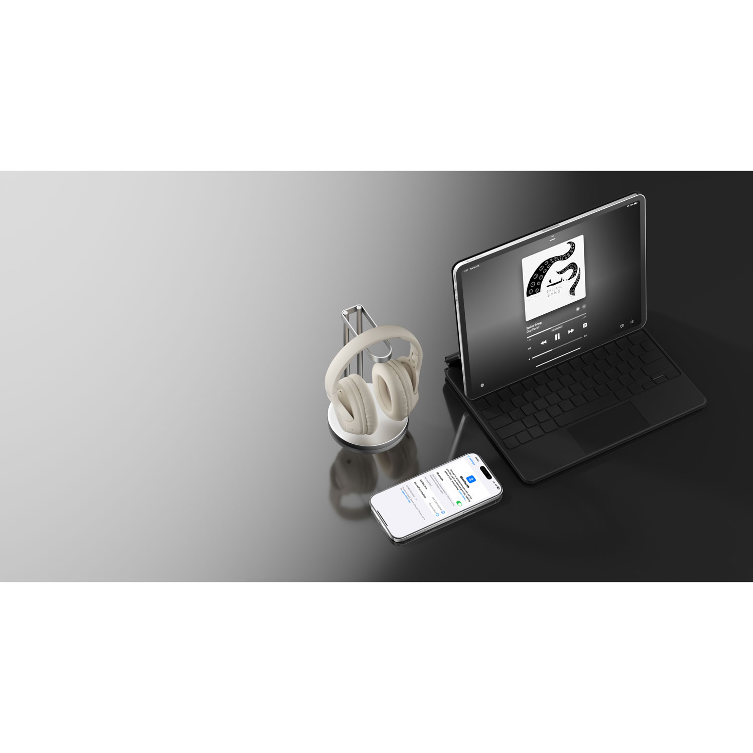 Belkin SoundForm Surround Over-Ear Sound Isolating True Wireless Headphones - Sand