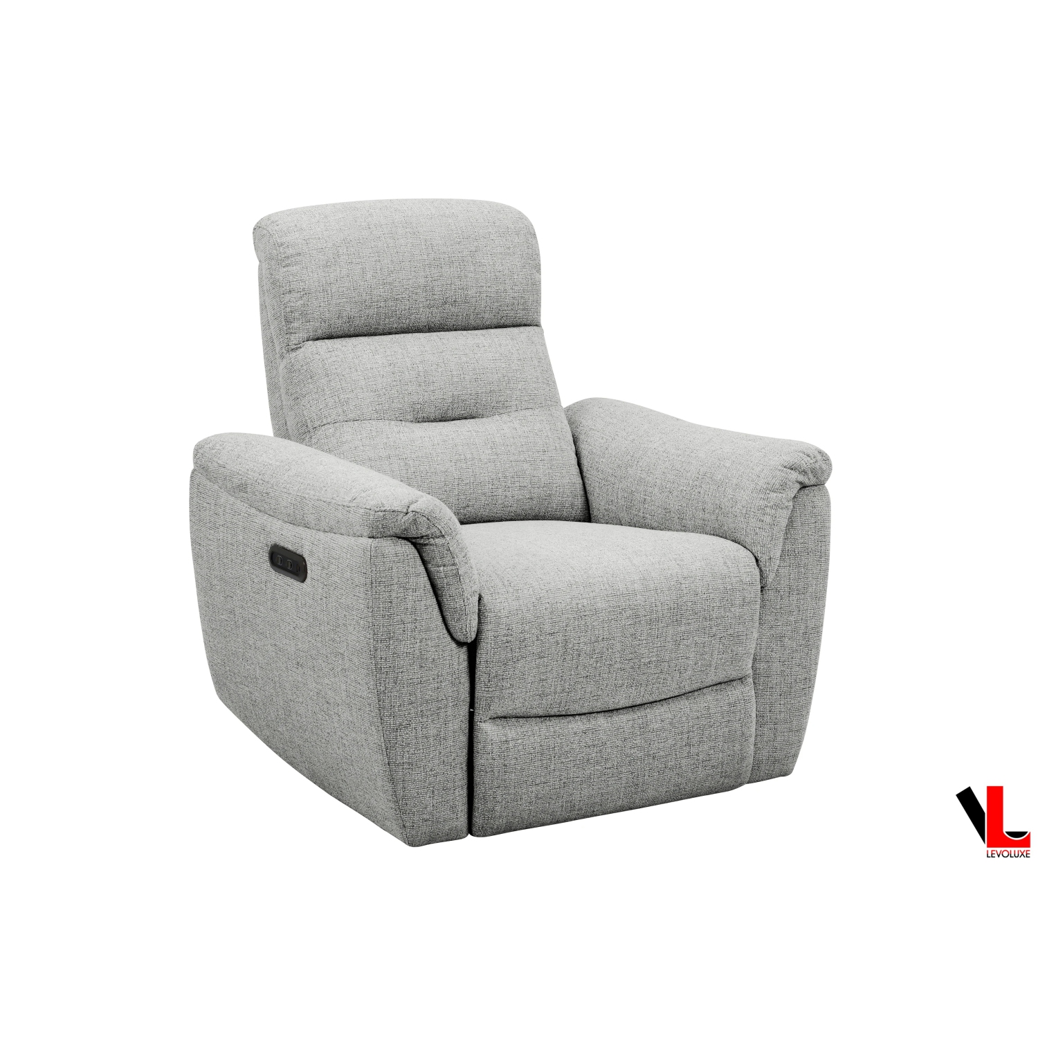 Fauteuil inclinable électrique de 36 po Cain de Levoluxe en tissu tressé