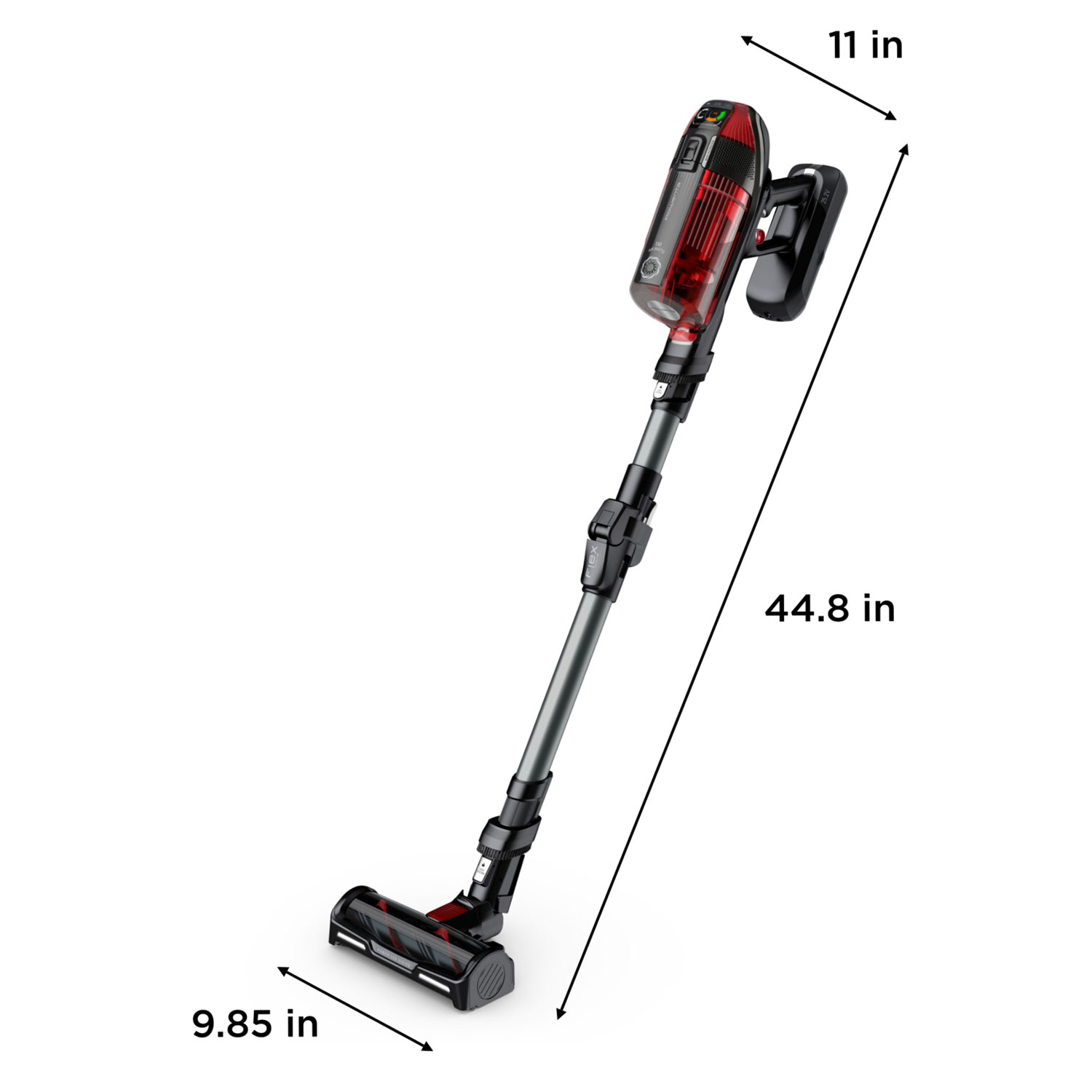 Aspirateur-balai sans fil et sans sac X-Force Flex 12.60 de Rowenta - Rouge