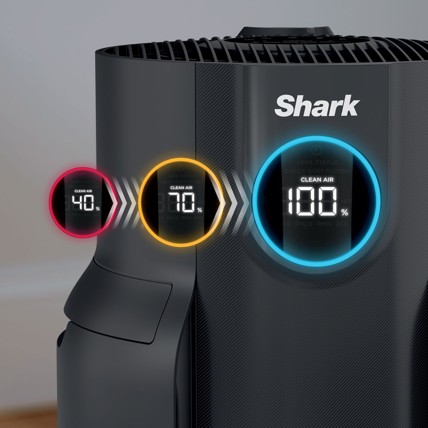 Shark NeverChange Air Purifier with HEPA Filter - Black