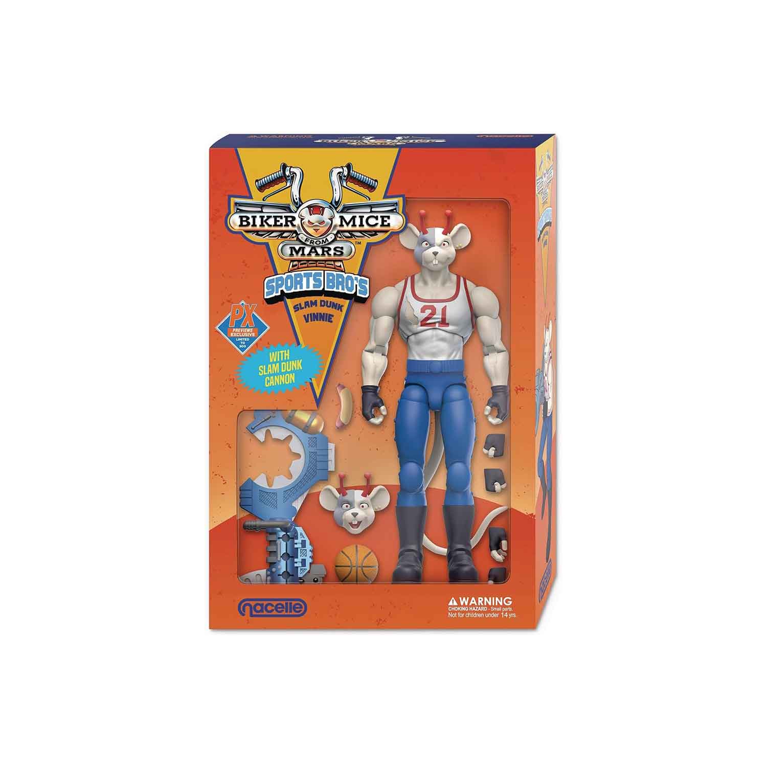 Biker Mice from Mars 6 Inch Action Figure Colored - The Sports Bro’s Vinnie