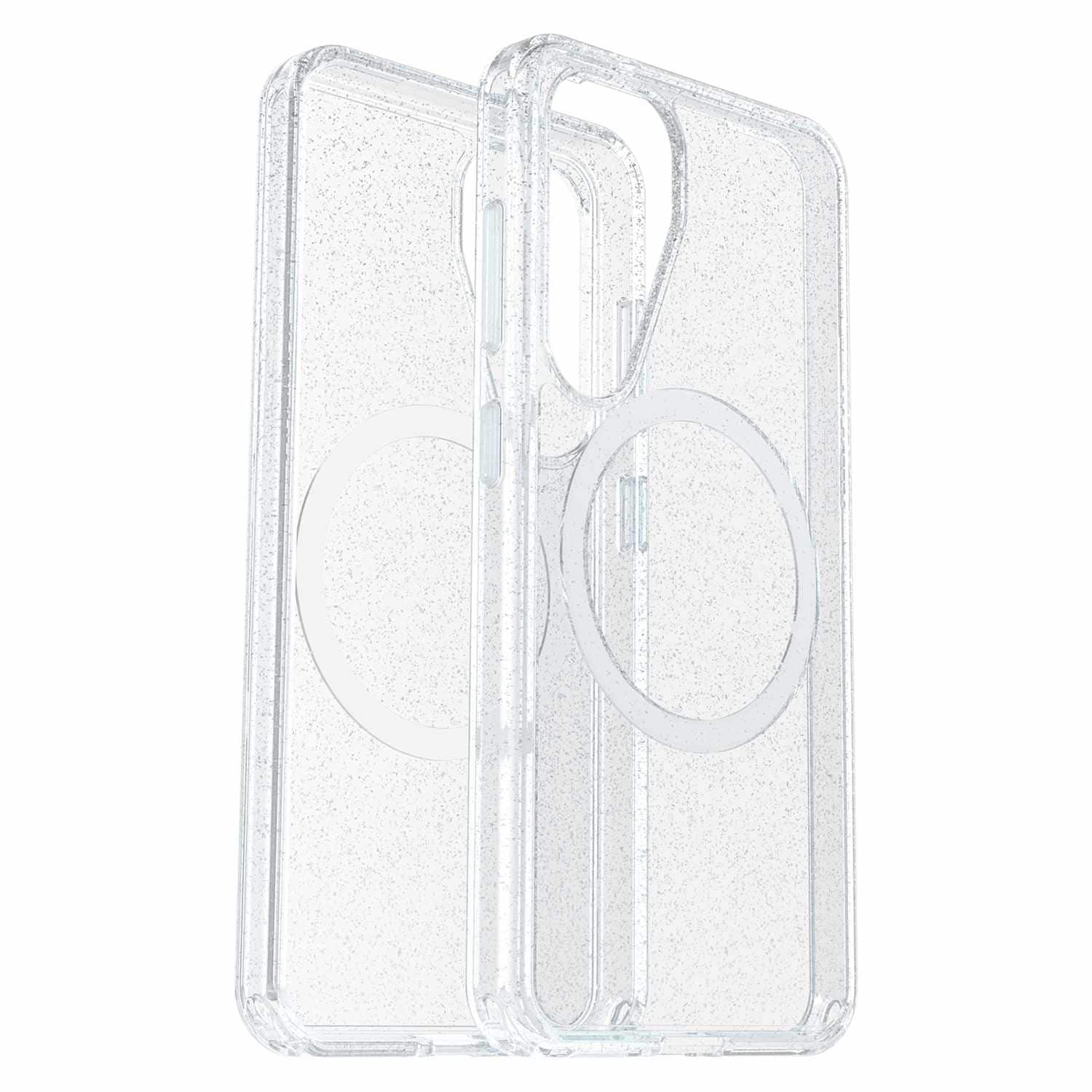 OtterBox Symmetry Clear Case w/Magnets | Made for Galaxy S25 | Stardust with Blue Tint
