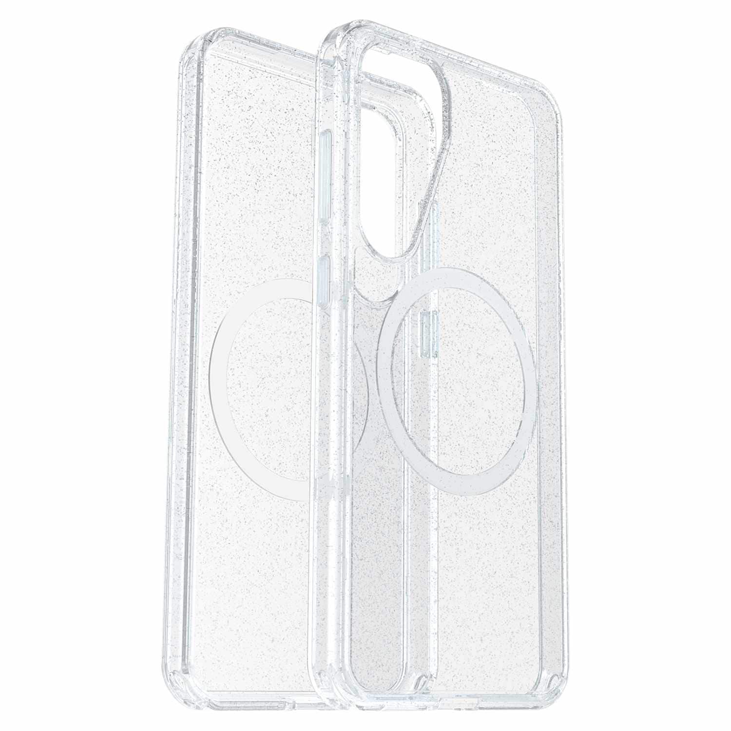 OtterBox – Étui transparent Symmetry avec aimants | Conçu pour Galaxy S25+ | Poussière d'étoiles avec teinte bleue