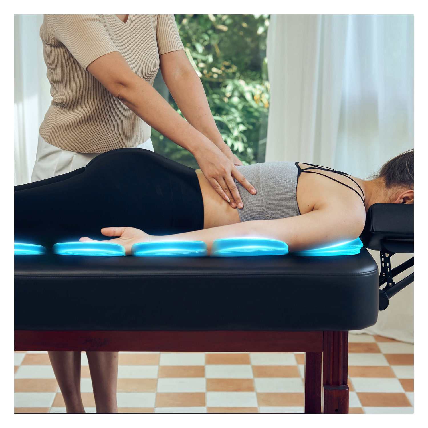 Table massage stationnaire étirante Airwave AirMaster 30 po de Master Massage/cellules Air pour usage professionnel/domestique table
