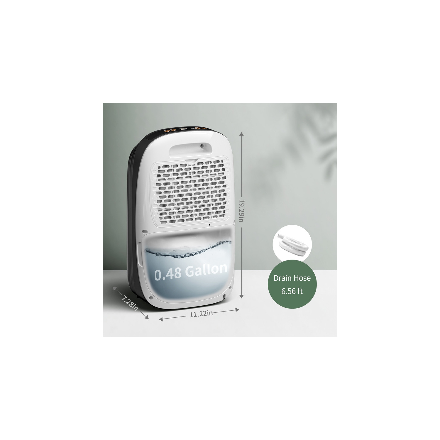 Déshumidificateur de 30 chopines de Waykar avec Smart Dry pour les sous-sols de chambre ou les pièces humides jusqu'à 2000&nbsp;pi² Blanc