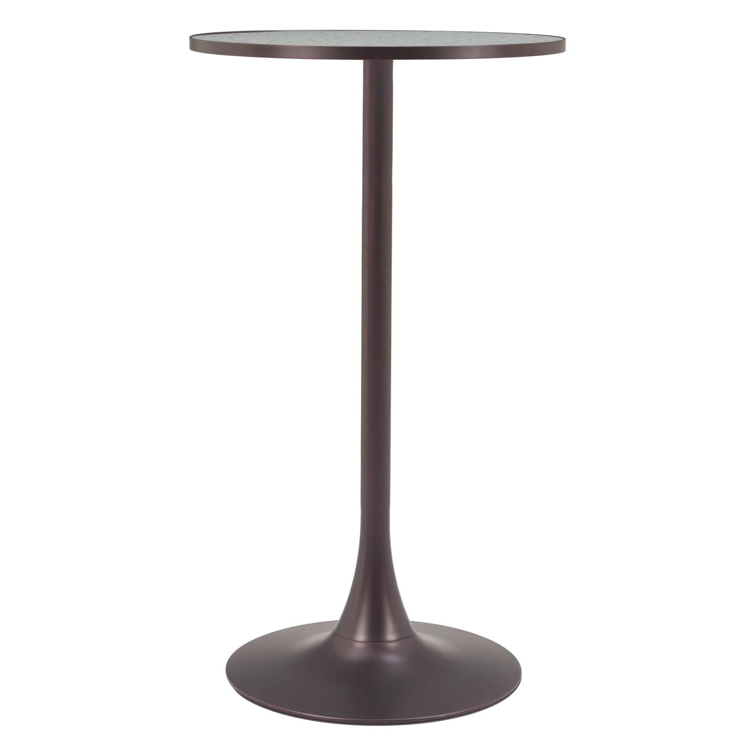 Bite Bar Table Gray & Bronze