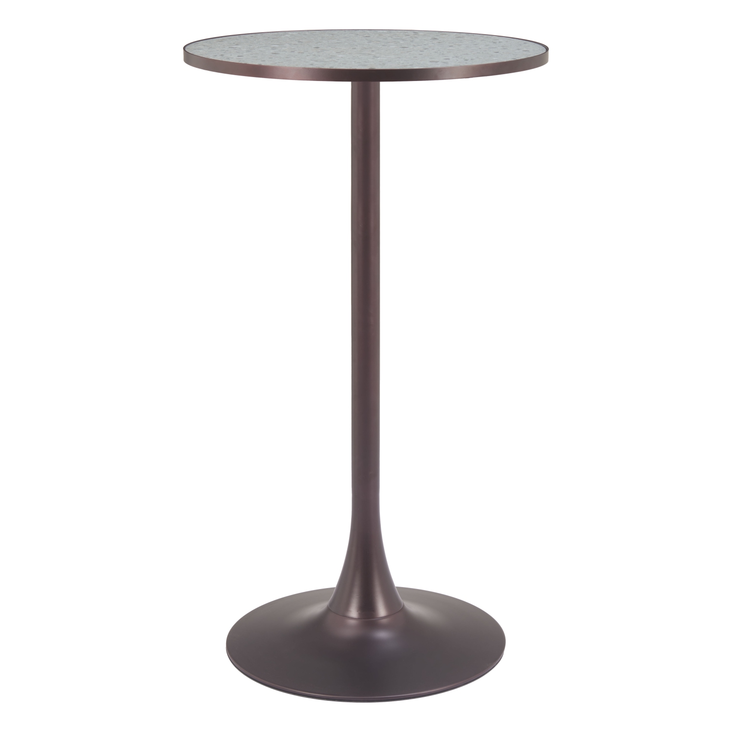 Bite Bar Table Gray & Bronze