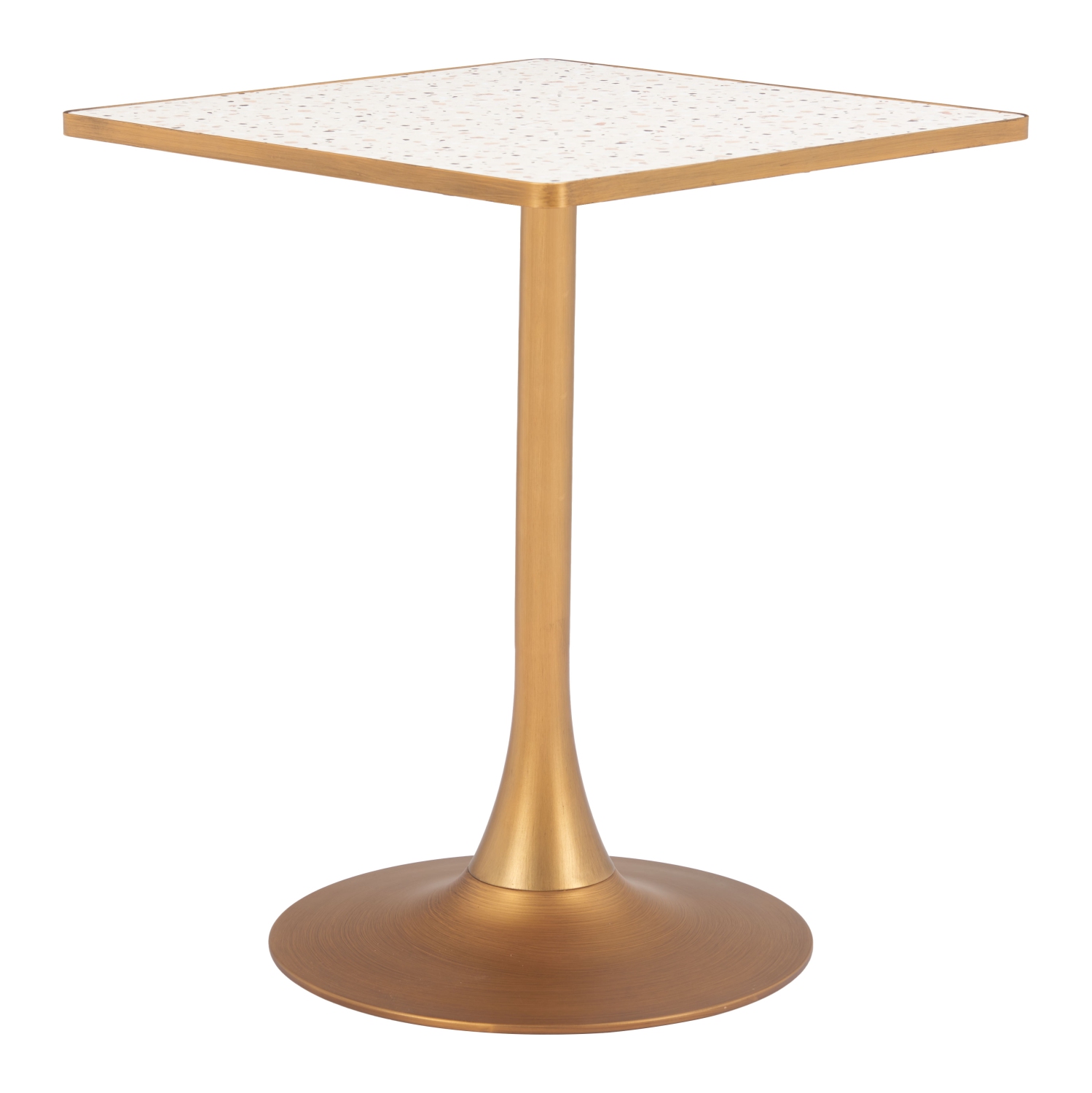 Spot Bistro Table Beige & Gold
