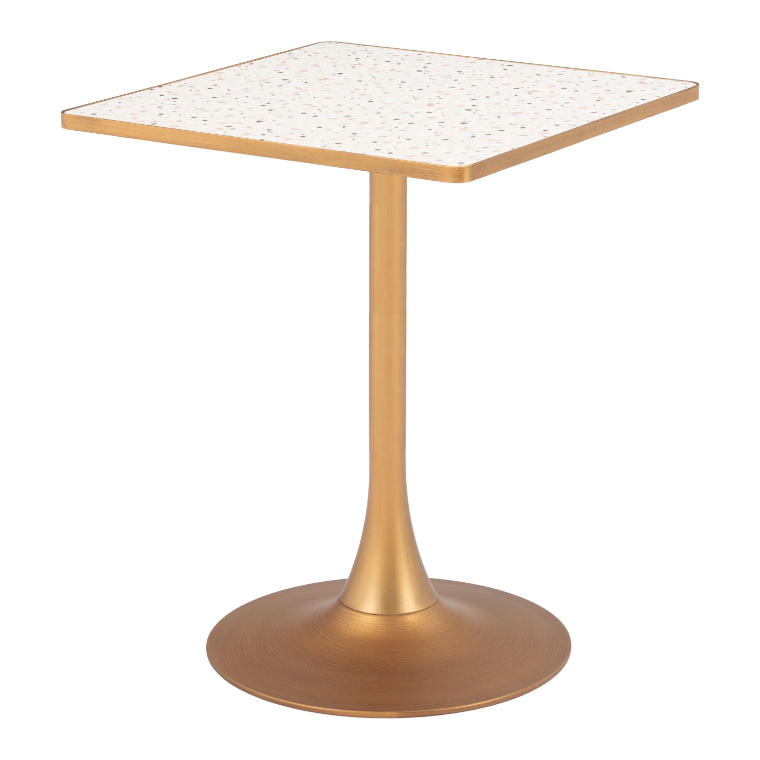 Spot Bistro Table Beige & Gold