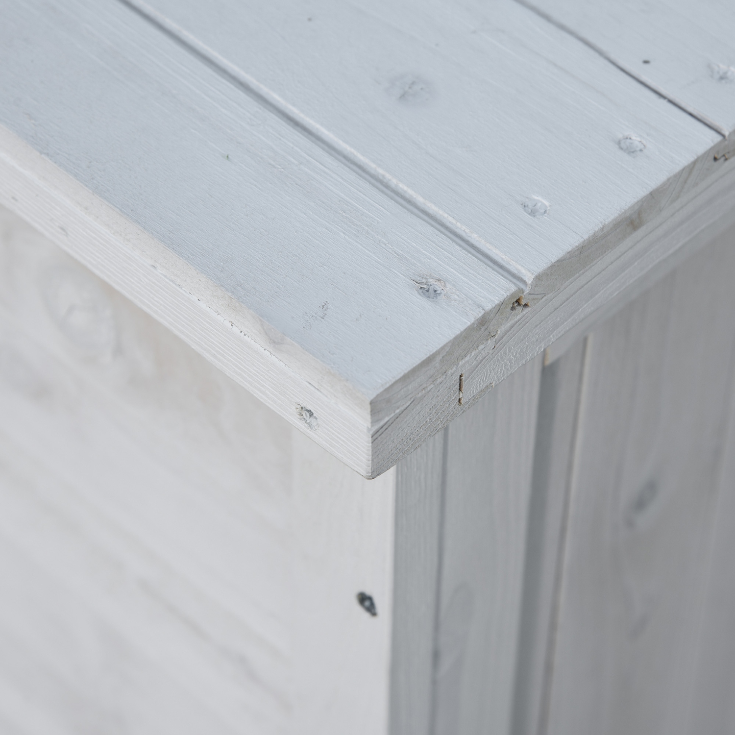 Outsunny – Boîte de rangement en bois pour terrasse de 75 gallons, bac de rangement extérieur Garden Backyard avec vide aéré et fini résistant aux