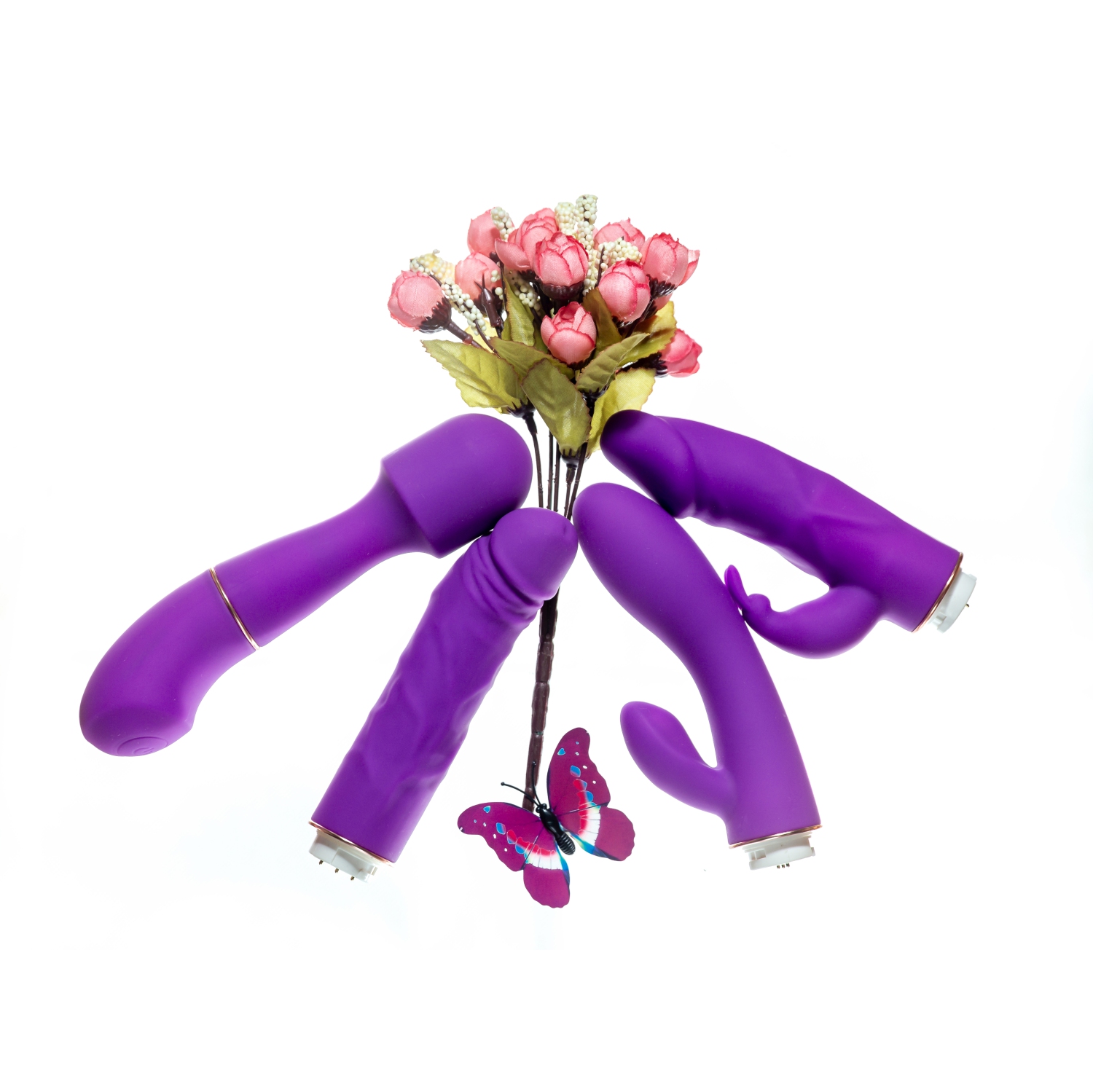 TITONS DE STIMULA – TROUSSE DE MASSAGE VIBROMASSEUR MULTIFONCTIONNEL RECHARGEABLE QUATRE PIÈCES – DELIVERED DANS UN EMBALLAGE CADEAU DISCRET