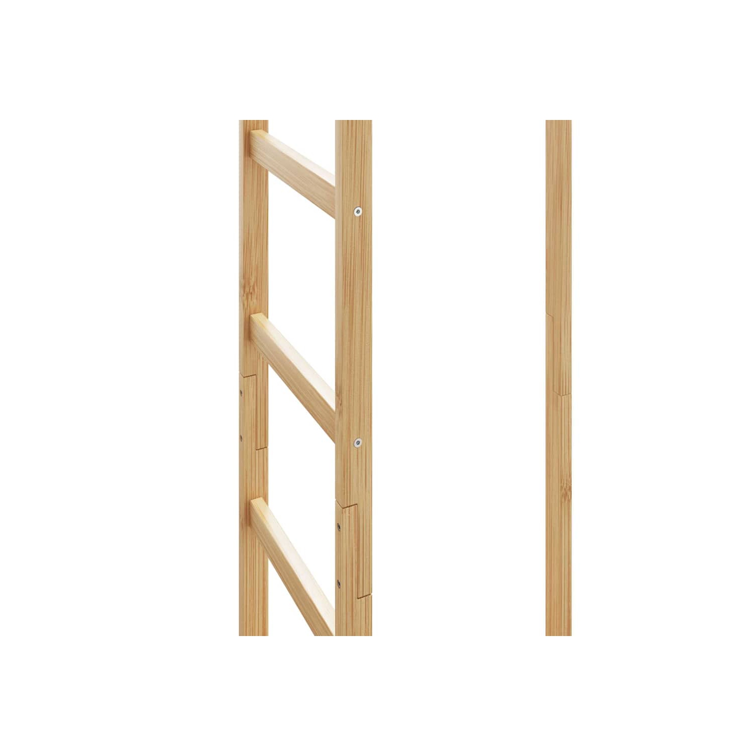 vidaXL Coat Stand with Hooks and Shelves 38.5x30x156 cm Bamboo