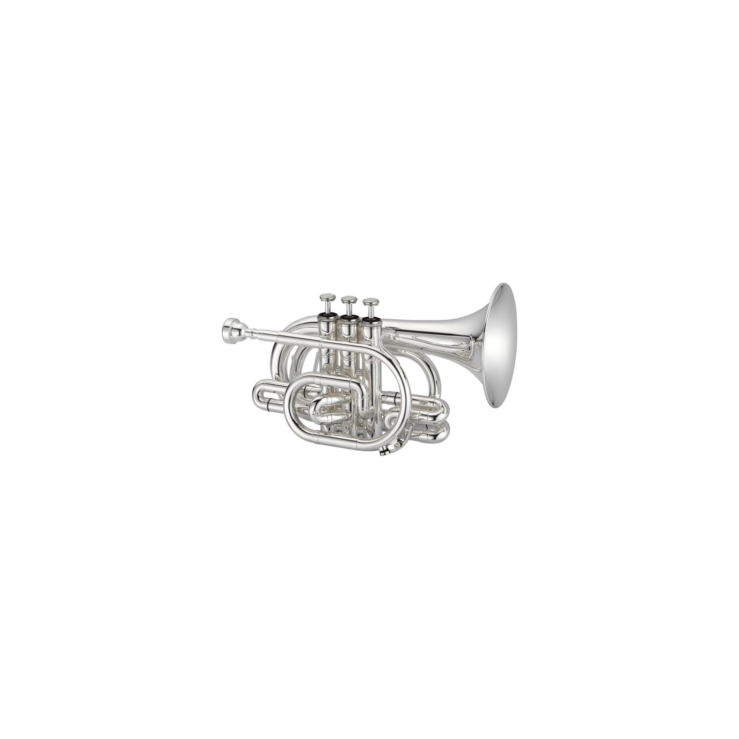 Trumpette de poche JTR710SQ de Jupiter avec cloche standard - Plaqué argent