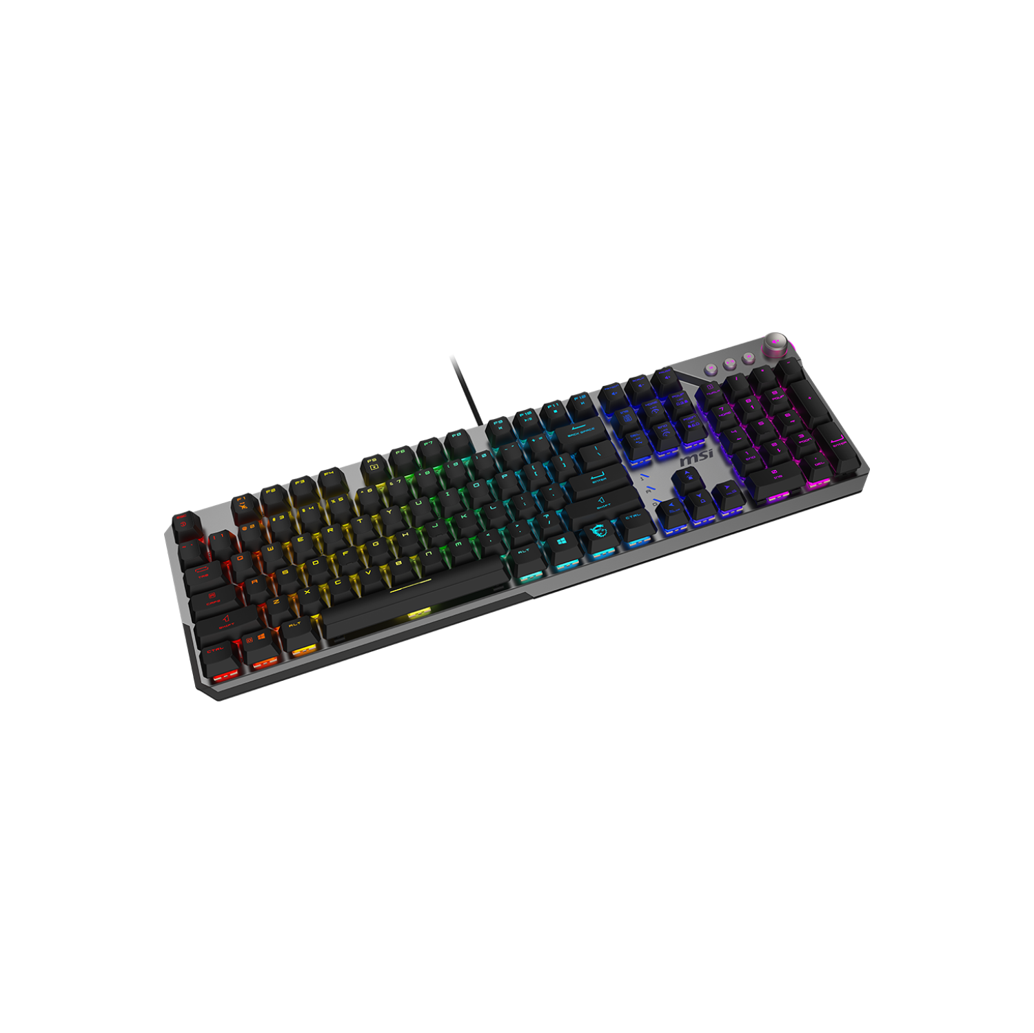 Clavier de jeu mécanique STRIKE 600 Silent de MSI avec touches silencieuses