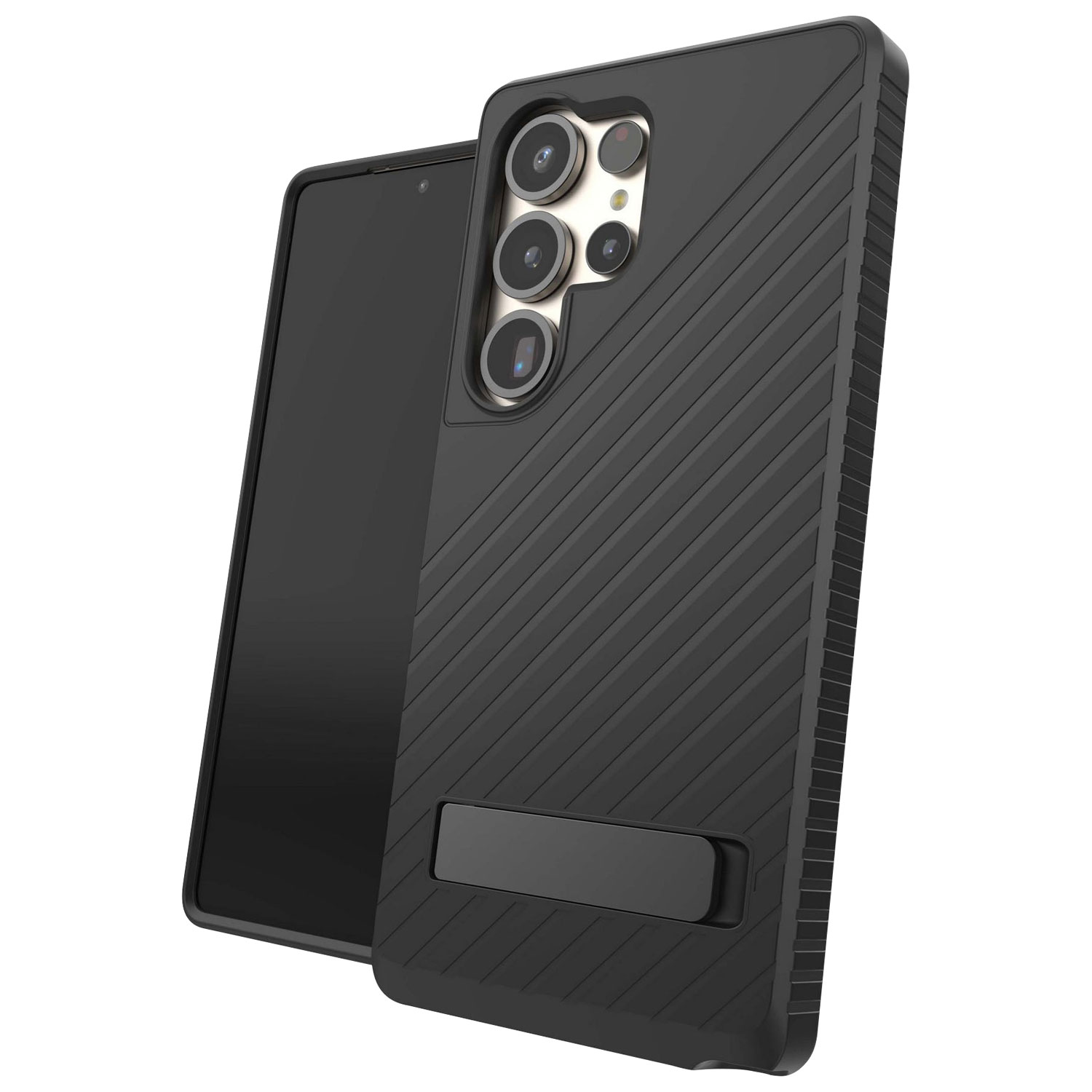 Étui rigide ajusté avec béquille de ZAGG Denali pour Galaxy S25 Ultra - Noir