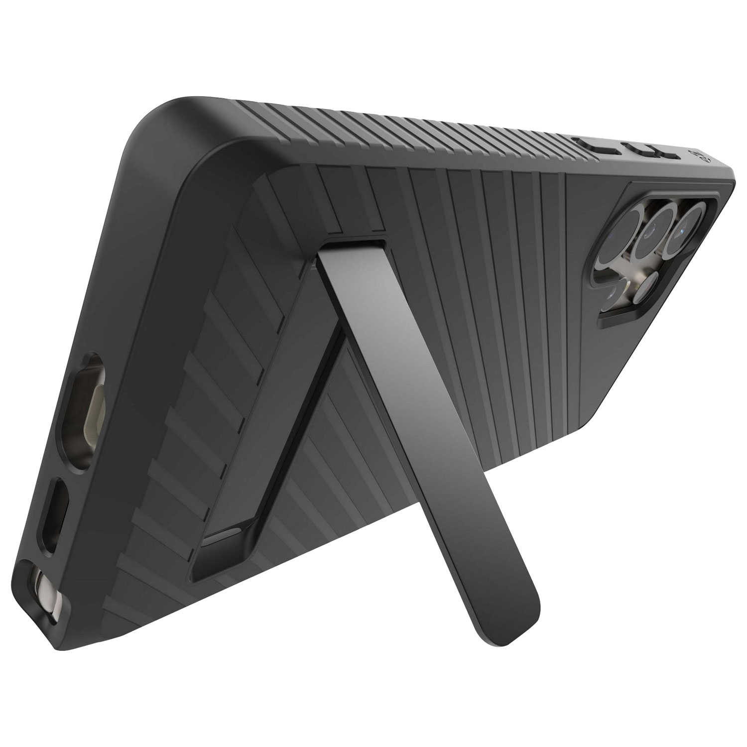 Étui rigide ajusté avec béquille de ZAGG Denali pour Galaxy S25 Ultra - Noir