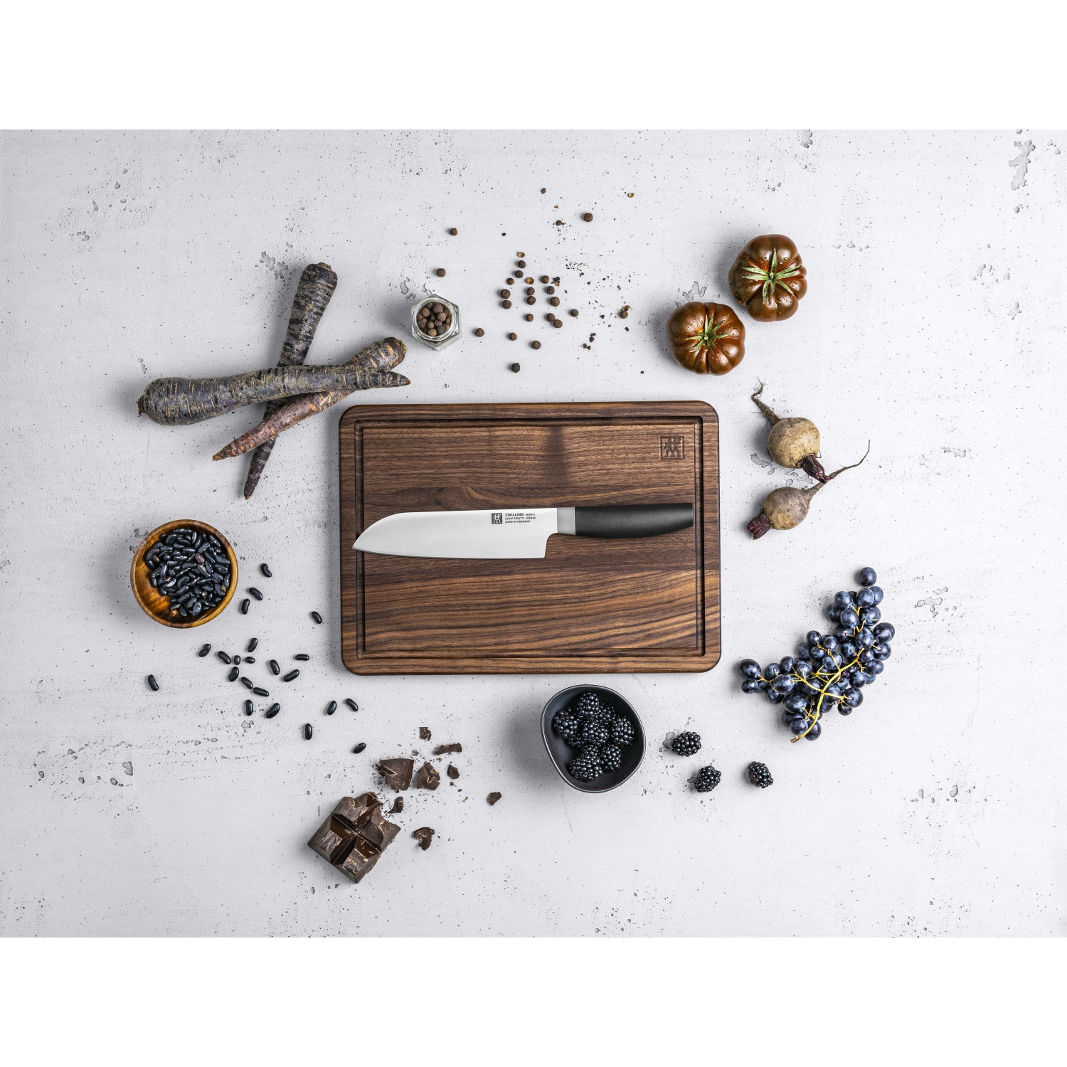 ZWILLING Now S 7 inch Santoku, Black