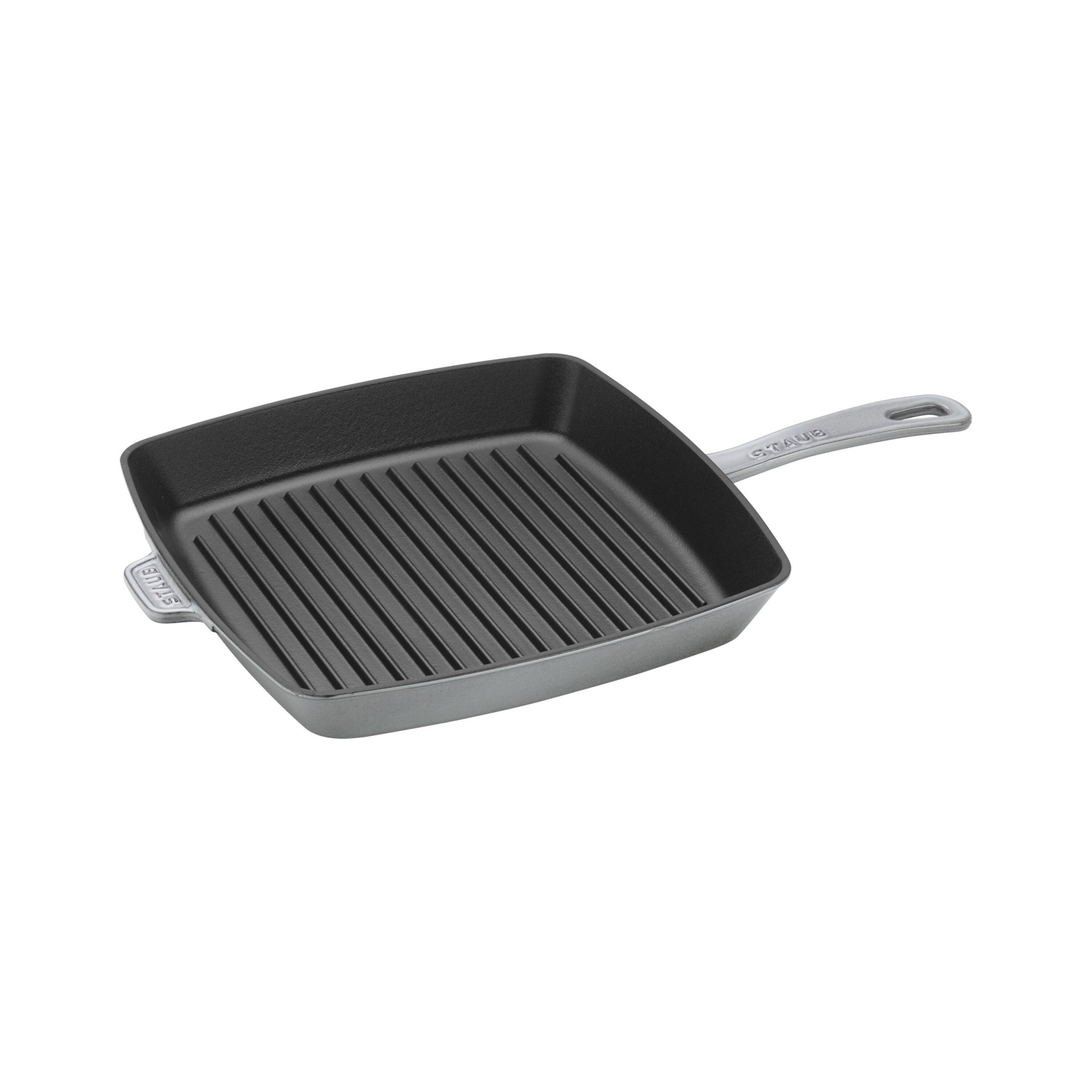 STAUB Grill Pans 30 cm Cast Iron Square American Grill, Graphite-Grey