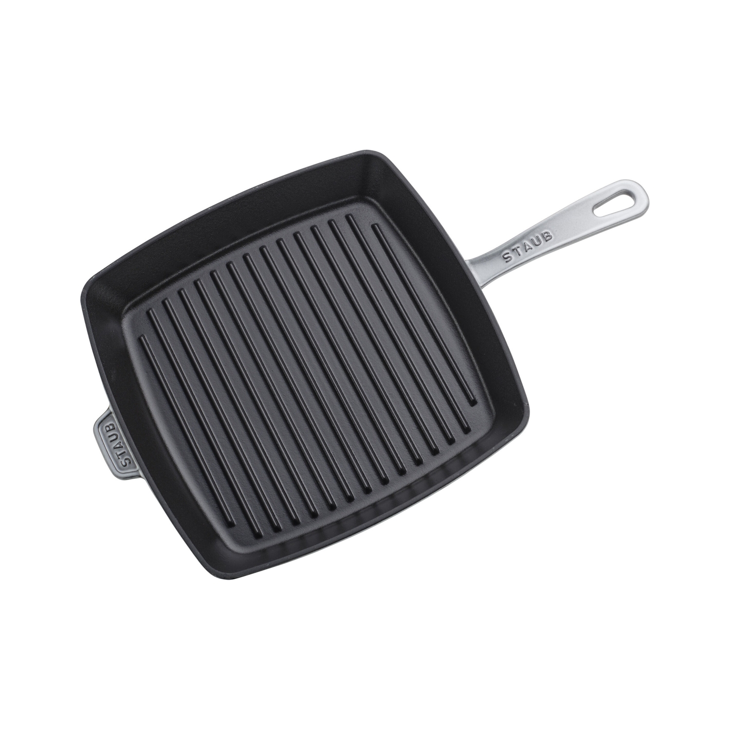STAUB Grill Pans 30 cm Cast Iron Square American Grill, Graphite-Grey