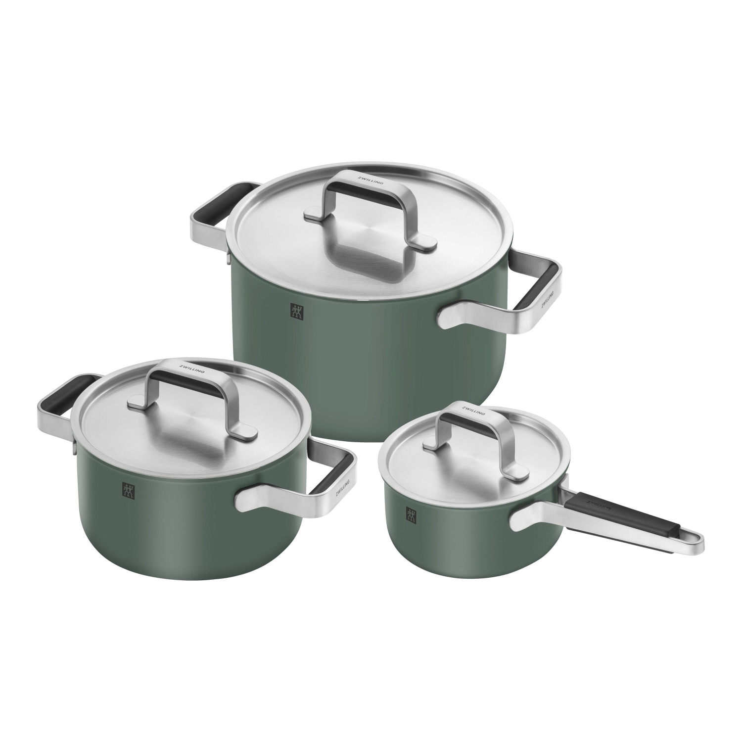 ZWILLING – Batterie de cuisine Pure, 6 pièces en acier inoxydable 18/10, vert