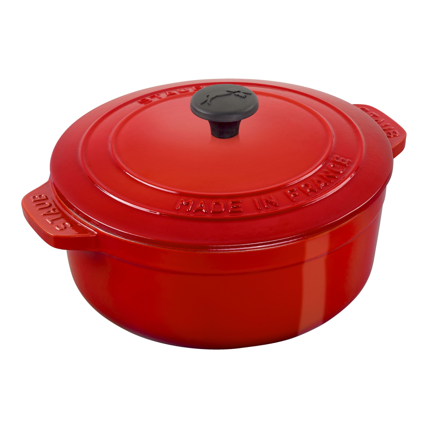 STAUB – Cocotte essentielle ronde en fonte La Cocotte 24&nbsp;cm, cerise