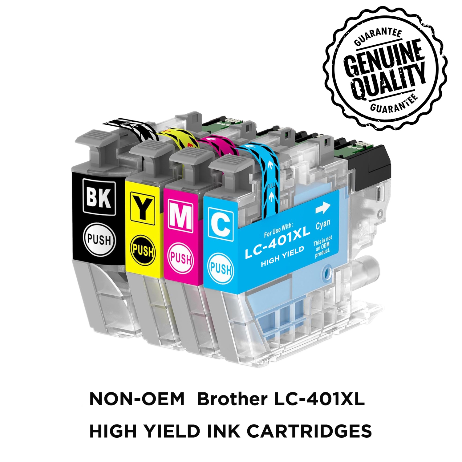 Remplacement de la cartouche d'encre Brother LC401XL XL haute capacité Brother LC-401 LC401 MFC-J1010DW MFC-J1012DW MFC-J1170DW MFC-J1800DW 1
