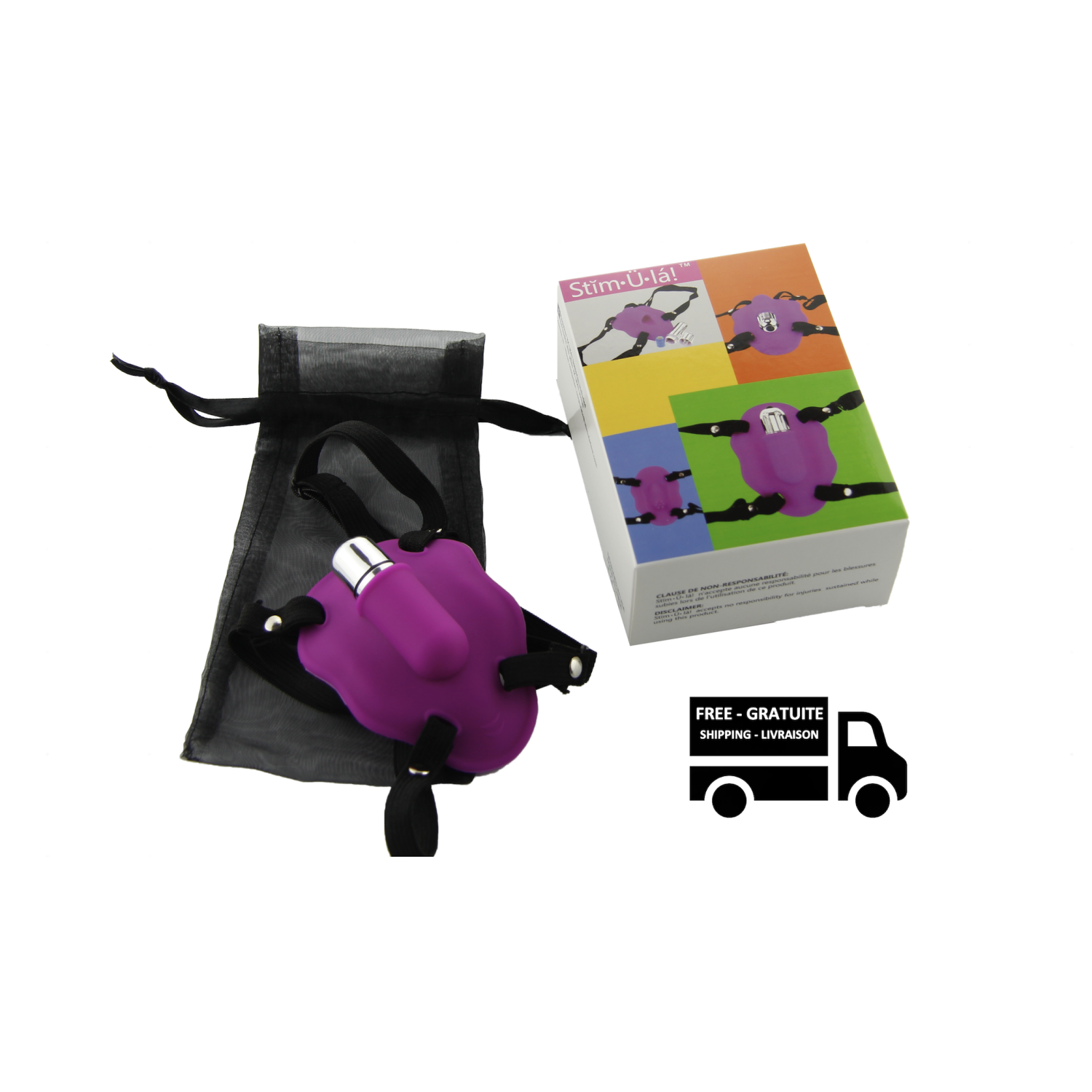 STIMULA VIBER SANGLE-ON – LE VIBROMASSEUR À COURROIE PAR EXCELLENCE POUR SOUS-VÊTEMENTS DE TAILLE UNIQUE – DELIVERED DANS UN EMBALLAGE-CADEAU DISCRET