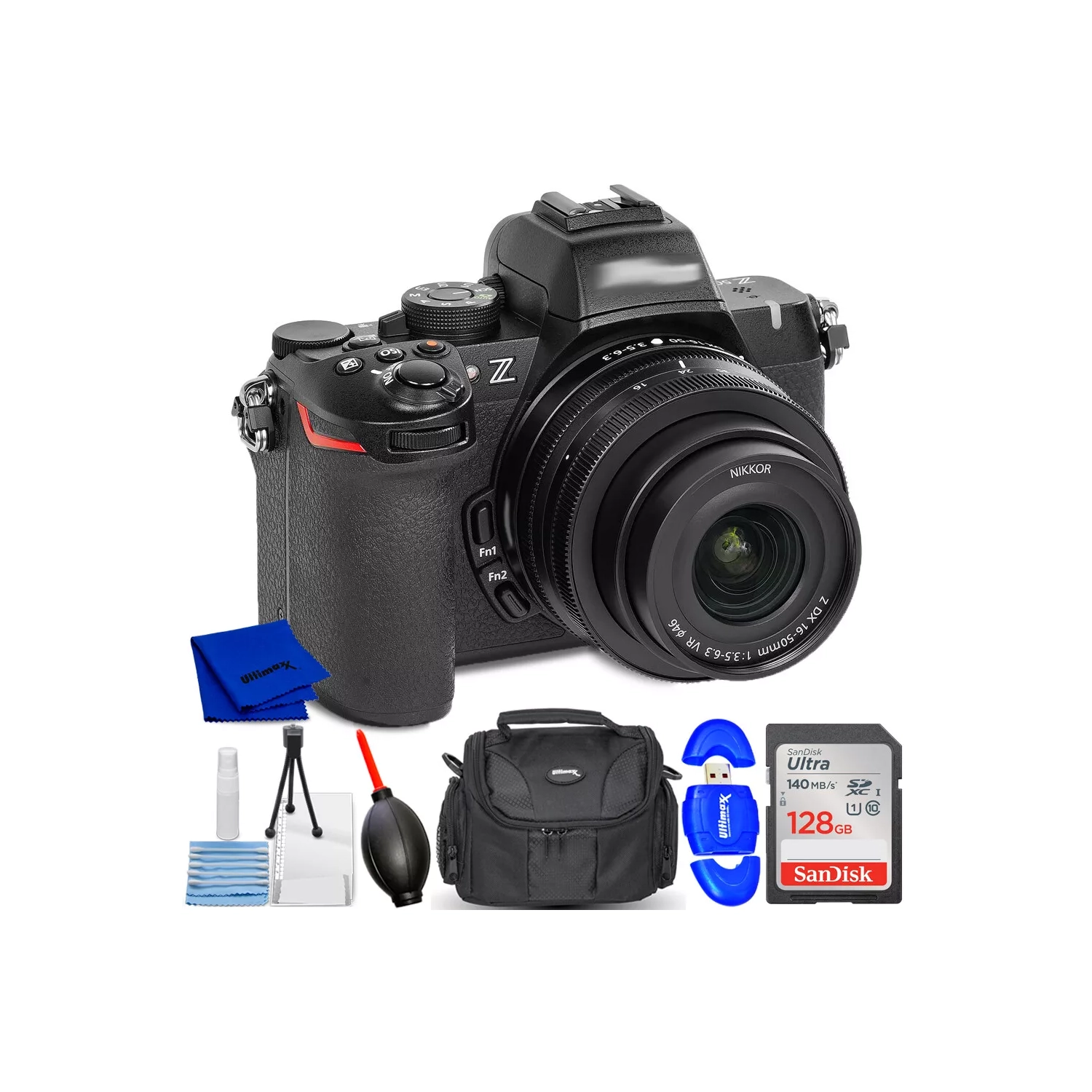 Nikon Z50 II Mirrorless Camera with 16-50mm Lens 1786 - 7PC Accessory Bundle