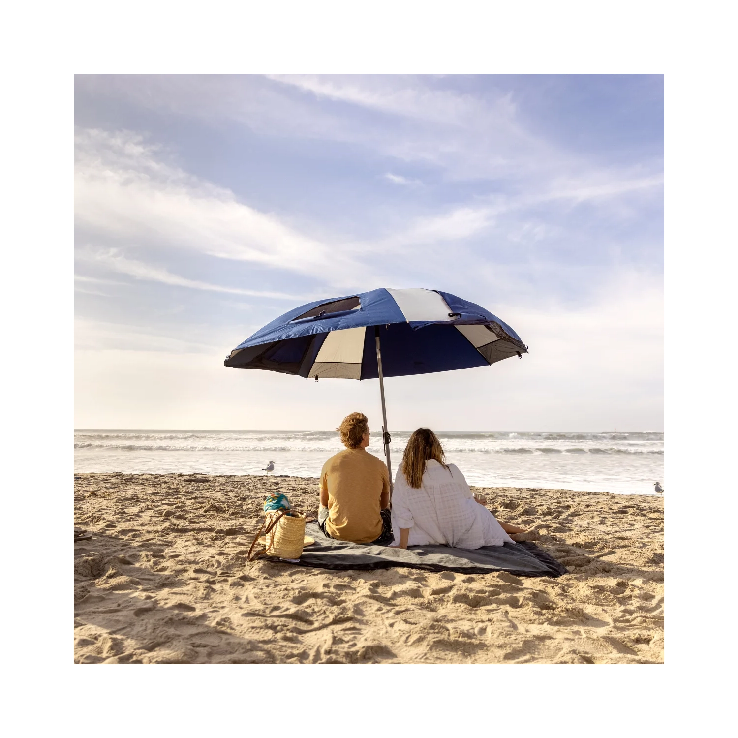 Ensemble abri-parapluie et couverture de plage Sunsoul