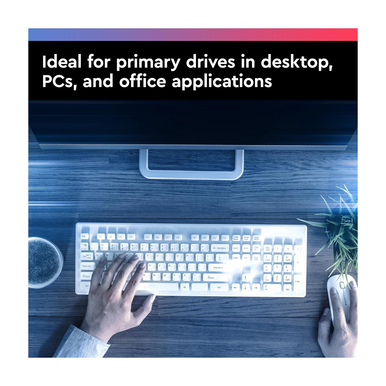 WD Blue 4TB Desktop Hard Disk Drive - 5400 RPM SATA 6Gb/s 256MB Cache 3.5 Inch - WD40EZAX